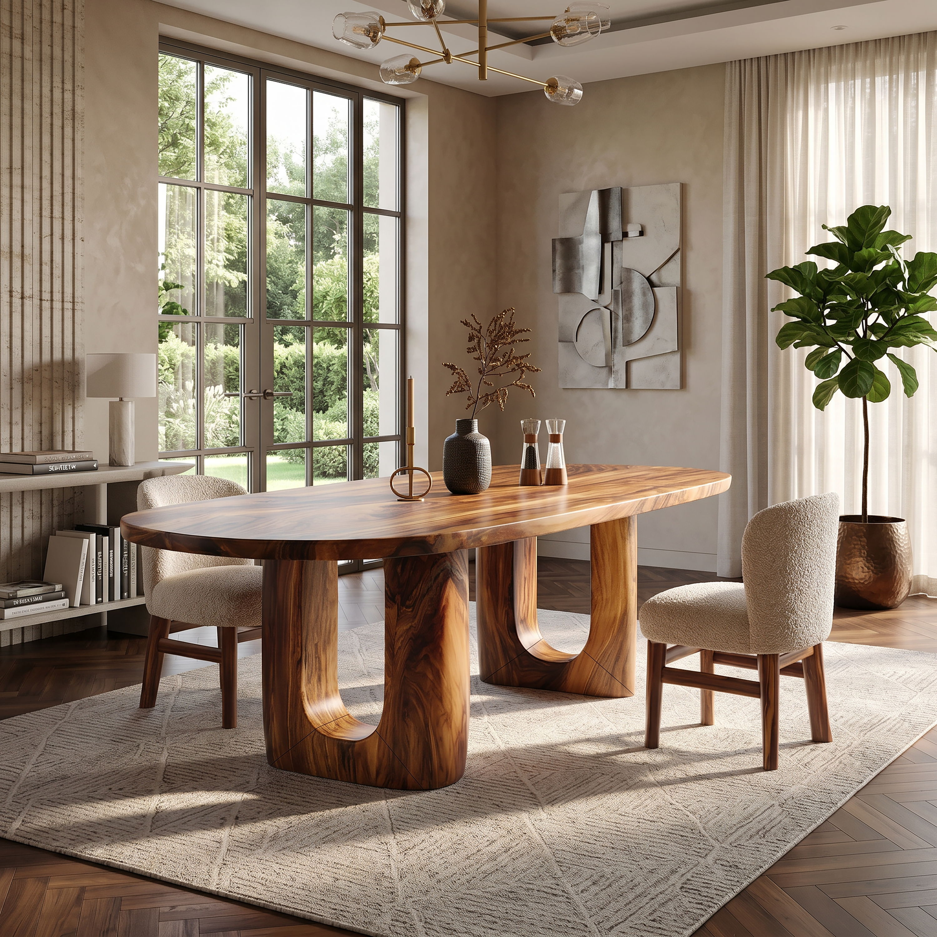 Organic Dining Room Table For Luxury Home SILDTTRDN047