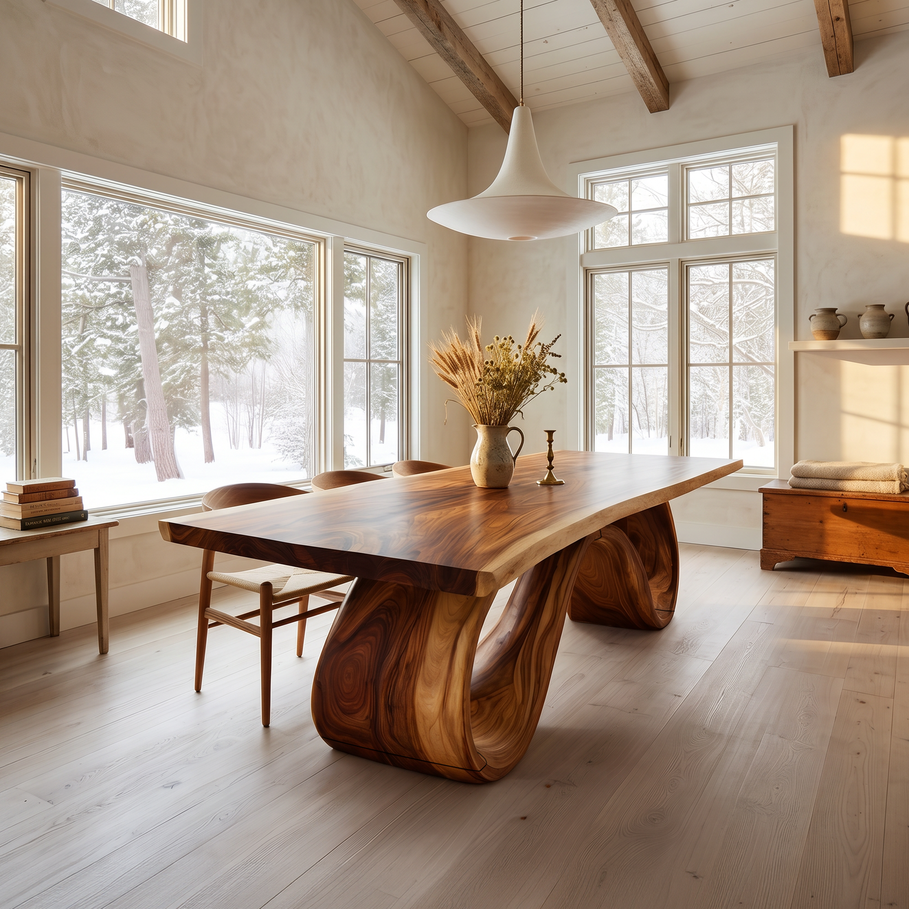 Scandinavian Irregular Dining Table For Everyday Dining Area SILDTTNDN032