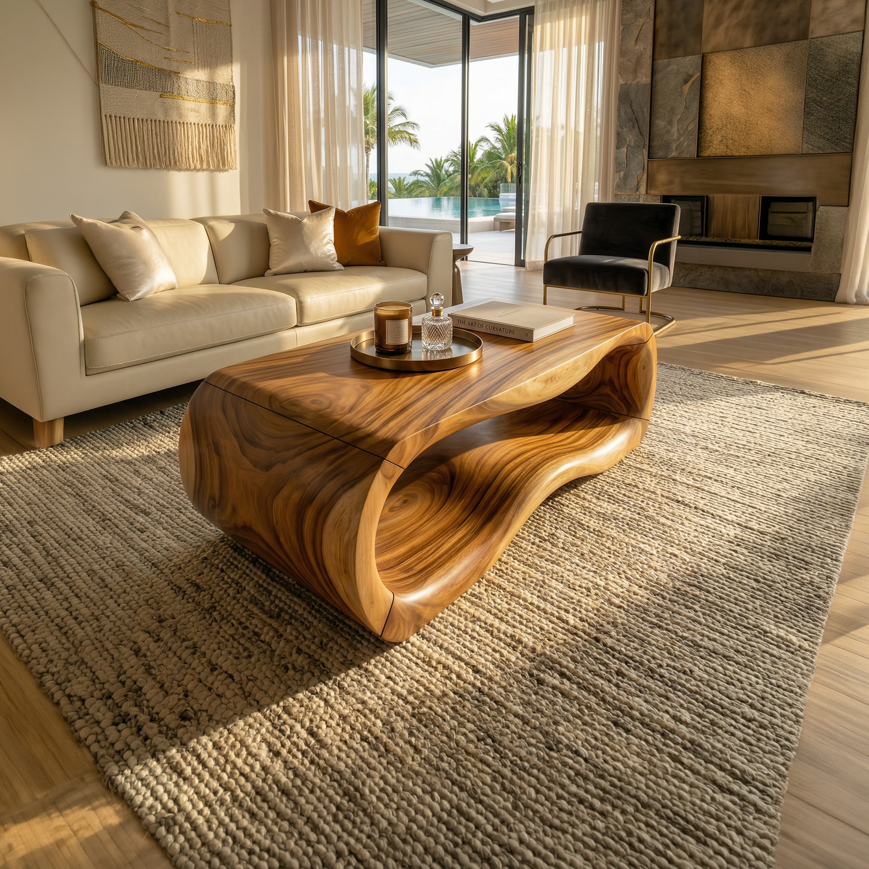 Luxury Sculptural Coffee Table For Villa SILDTTRCF104