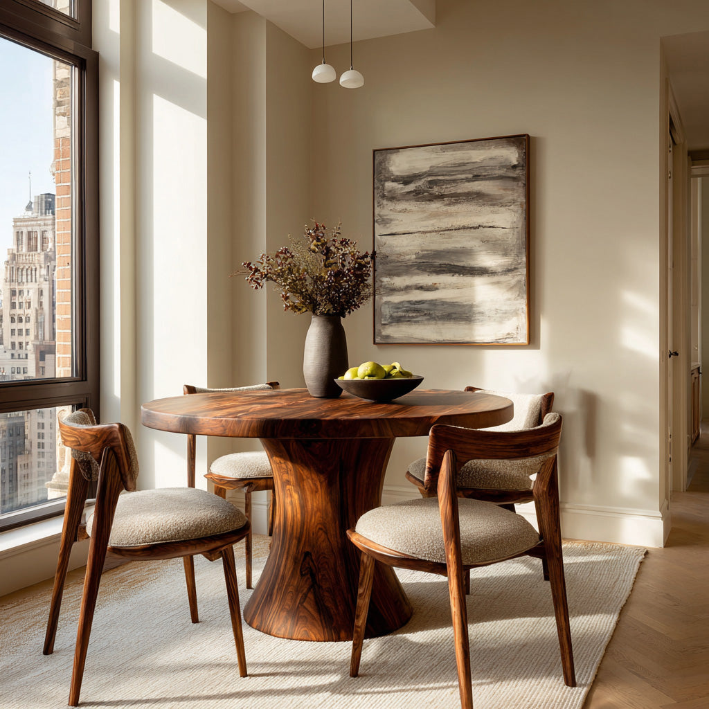 Artistic Pedestal Dining Table For Dining Furniture RTTHHNDN057