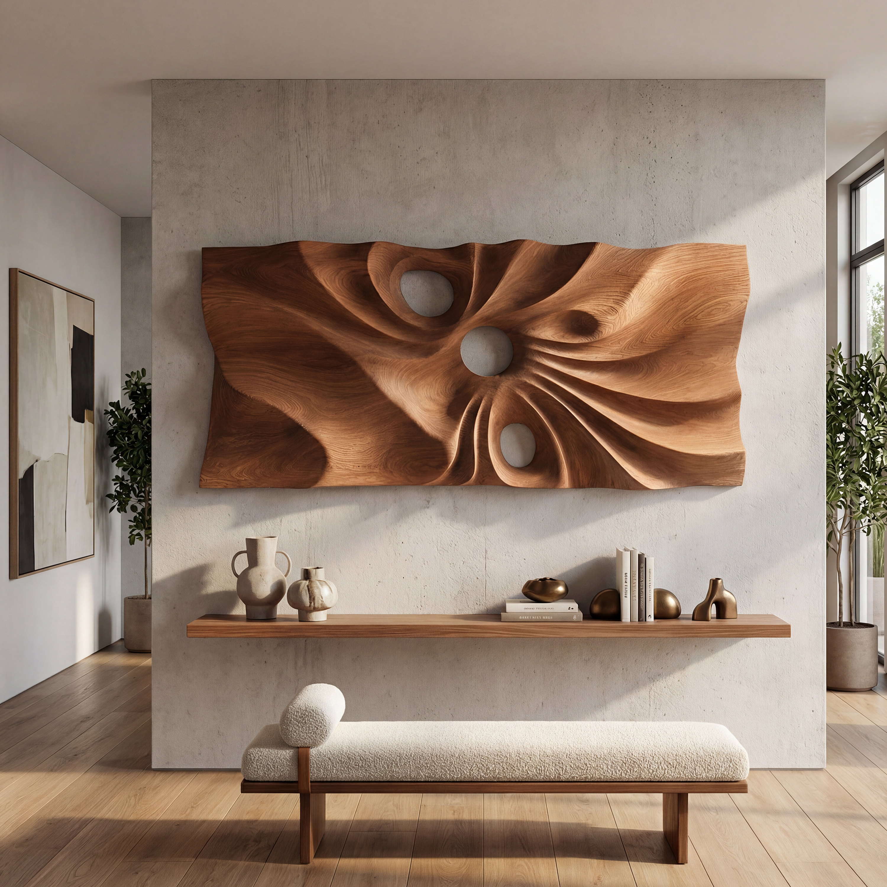 Scandinavian Organic Wall Decor Panel For Home Office SILDTTNWA095
