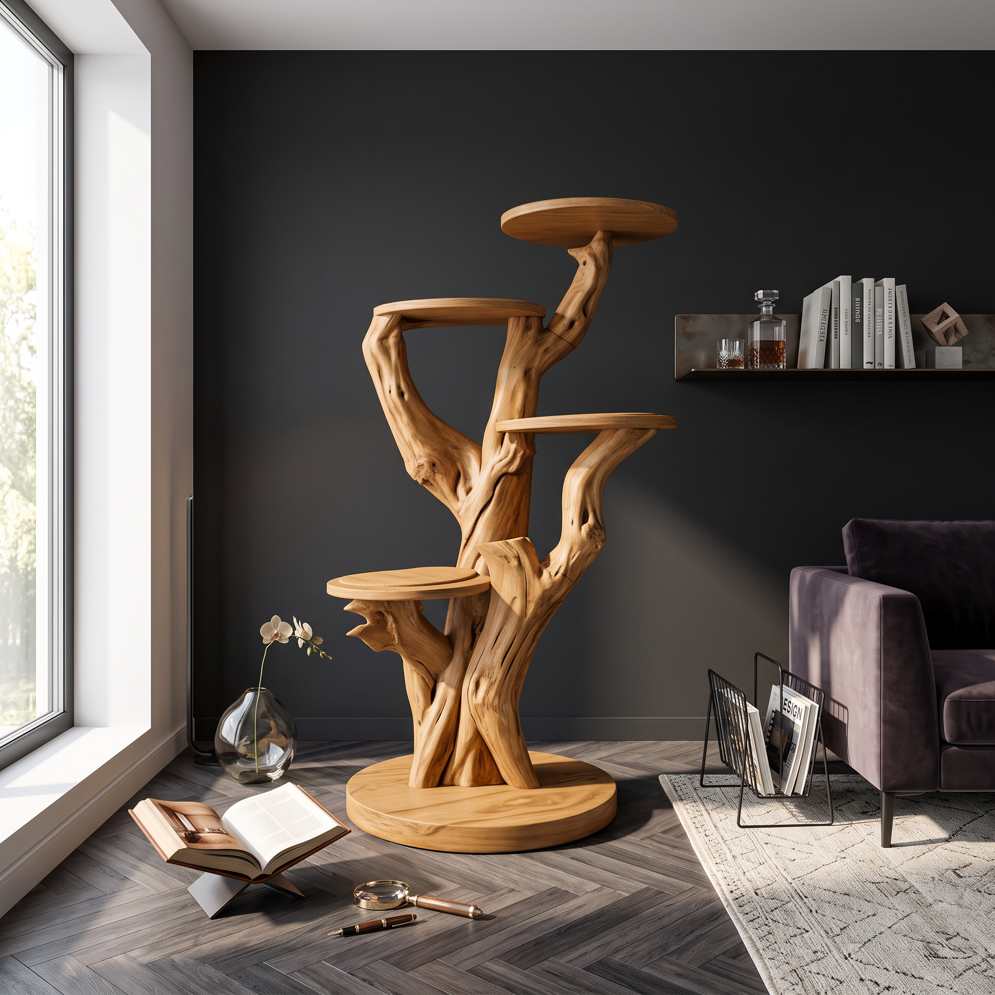 Rustic Cat Tree Tower Living Room And Morden House SINLSATT116