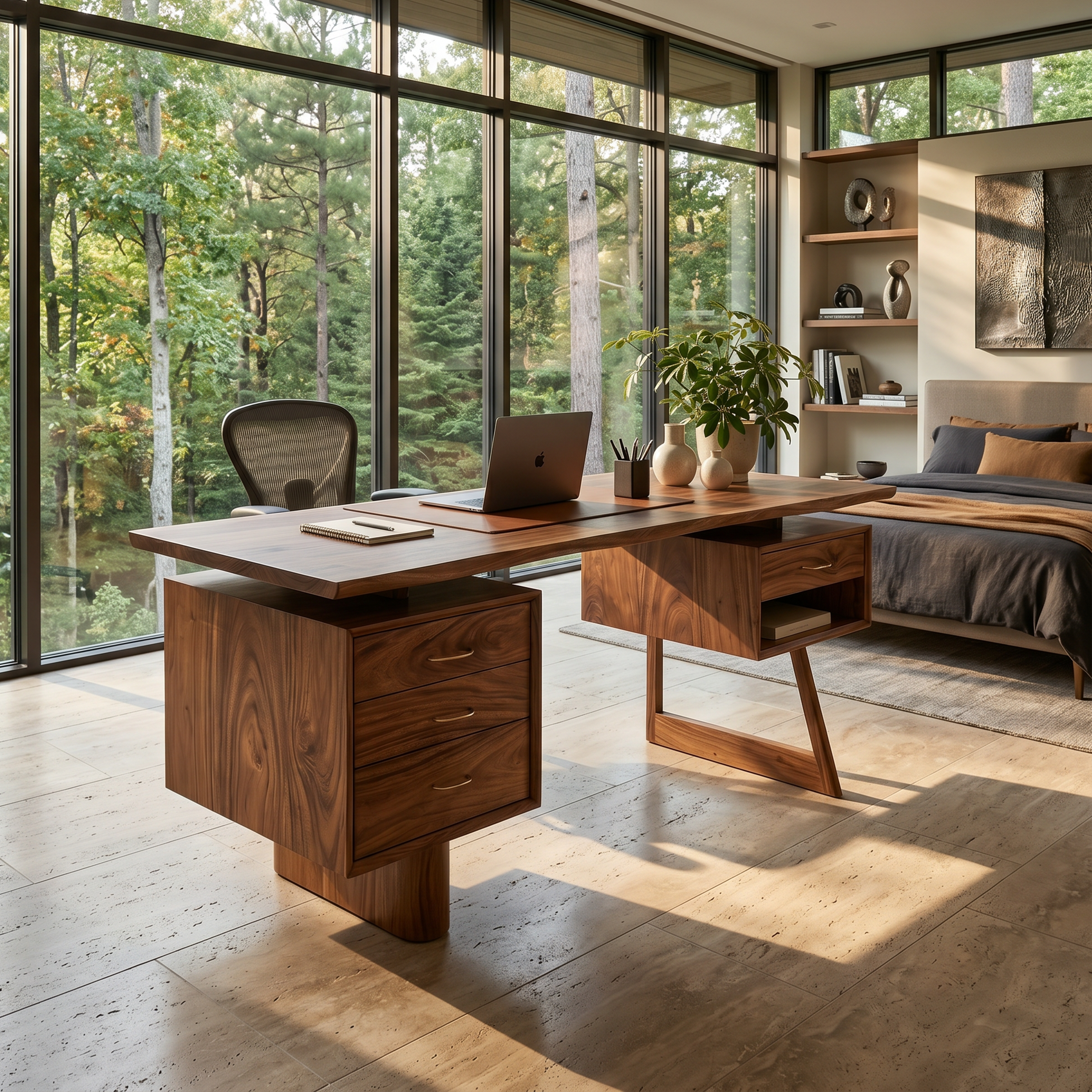 Minimalist Executive Desk Home Workspace SILDTTRDE033