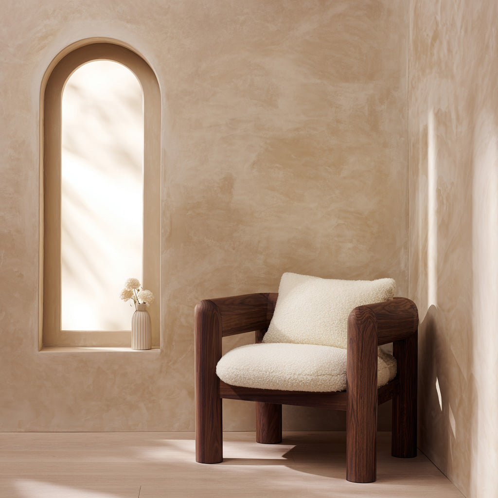 Minimalist Natural Wood Chair For Modern Living Room RTTHHNCHR147