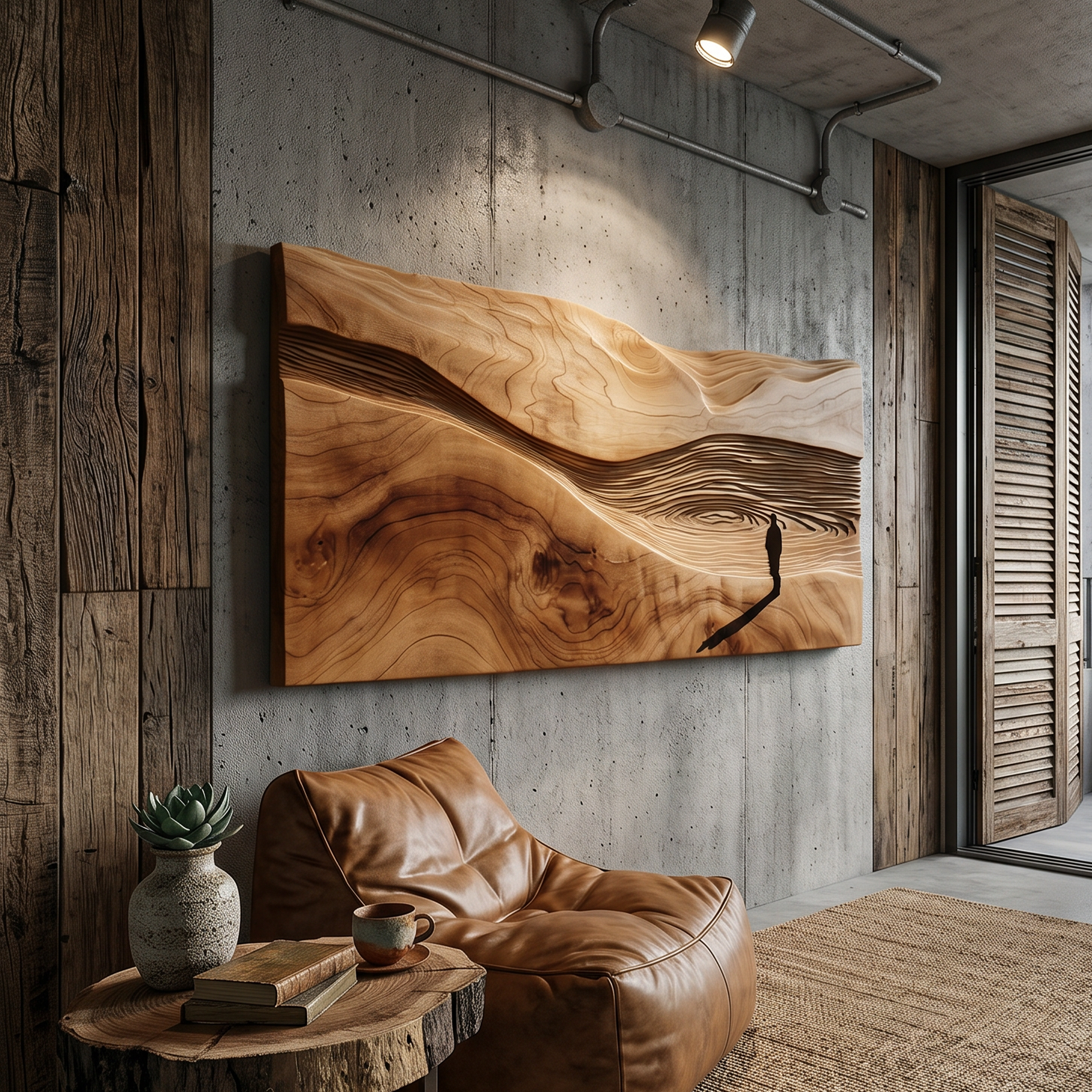 Artisan Fishing Boat Wood Wall Art For Contemporary Organic Interior Design SILDTTRWA096