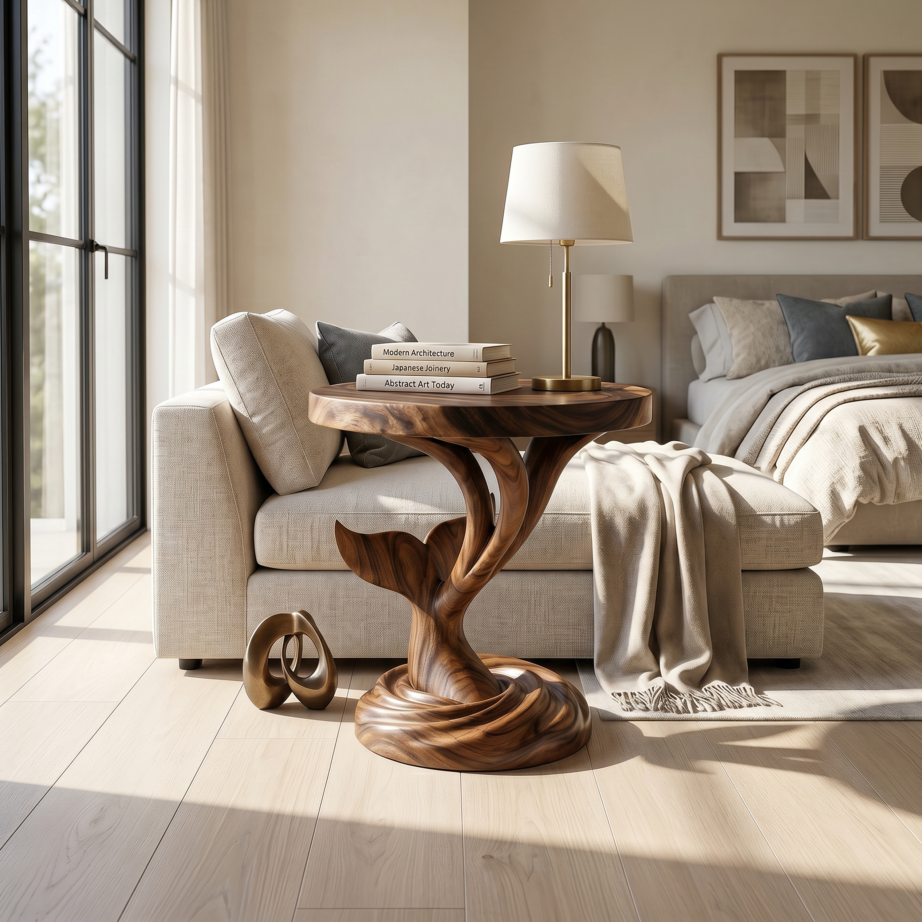 Architectural Sculptural Side Table Media Lounge SILDTTRSTA044