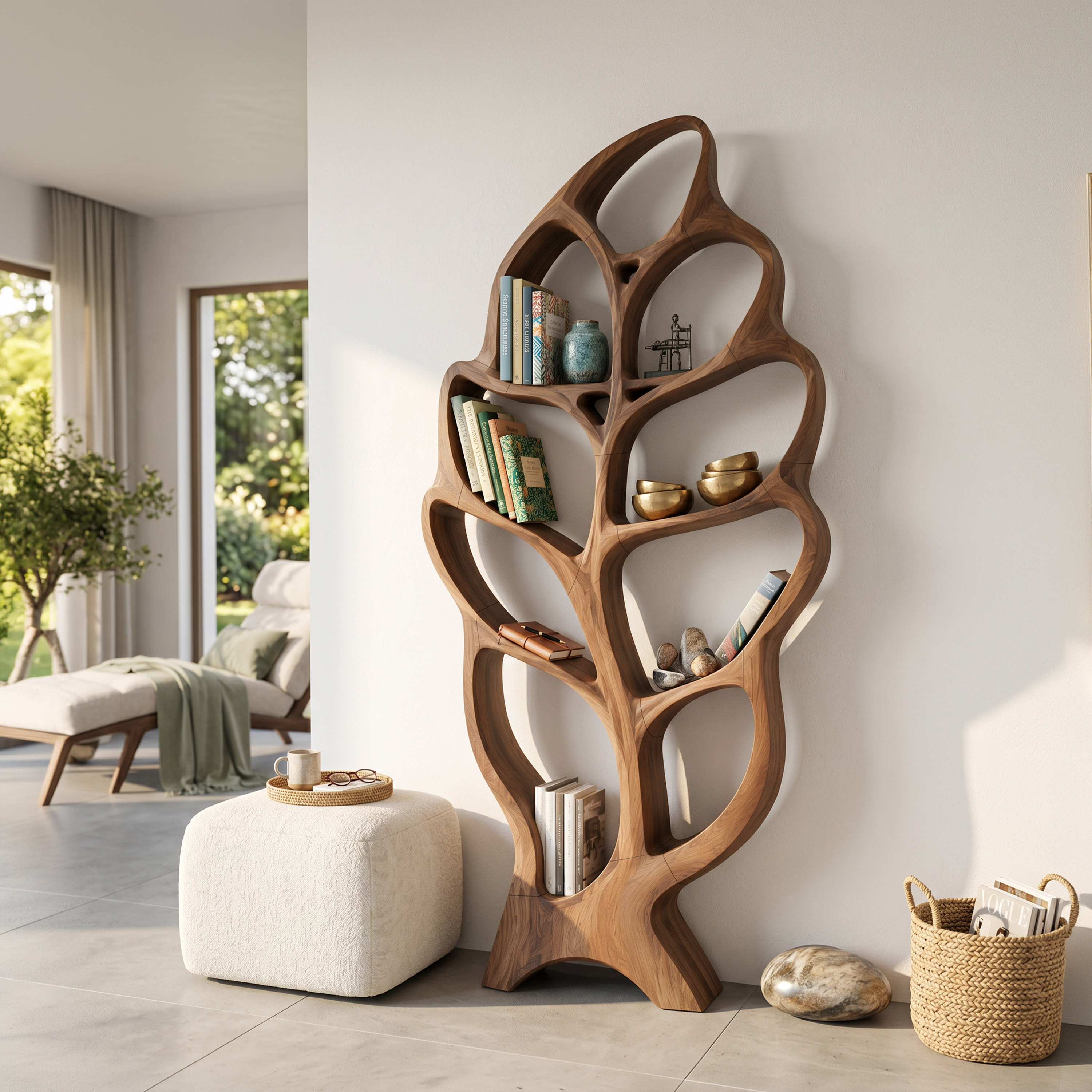 Modern Architectural Bookcase For Contemporary Living Room SILDTTNBS047
