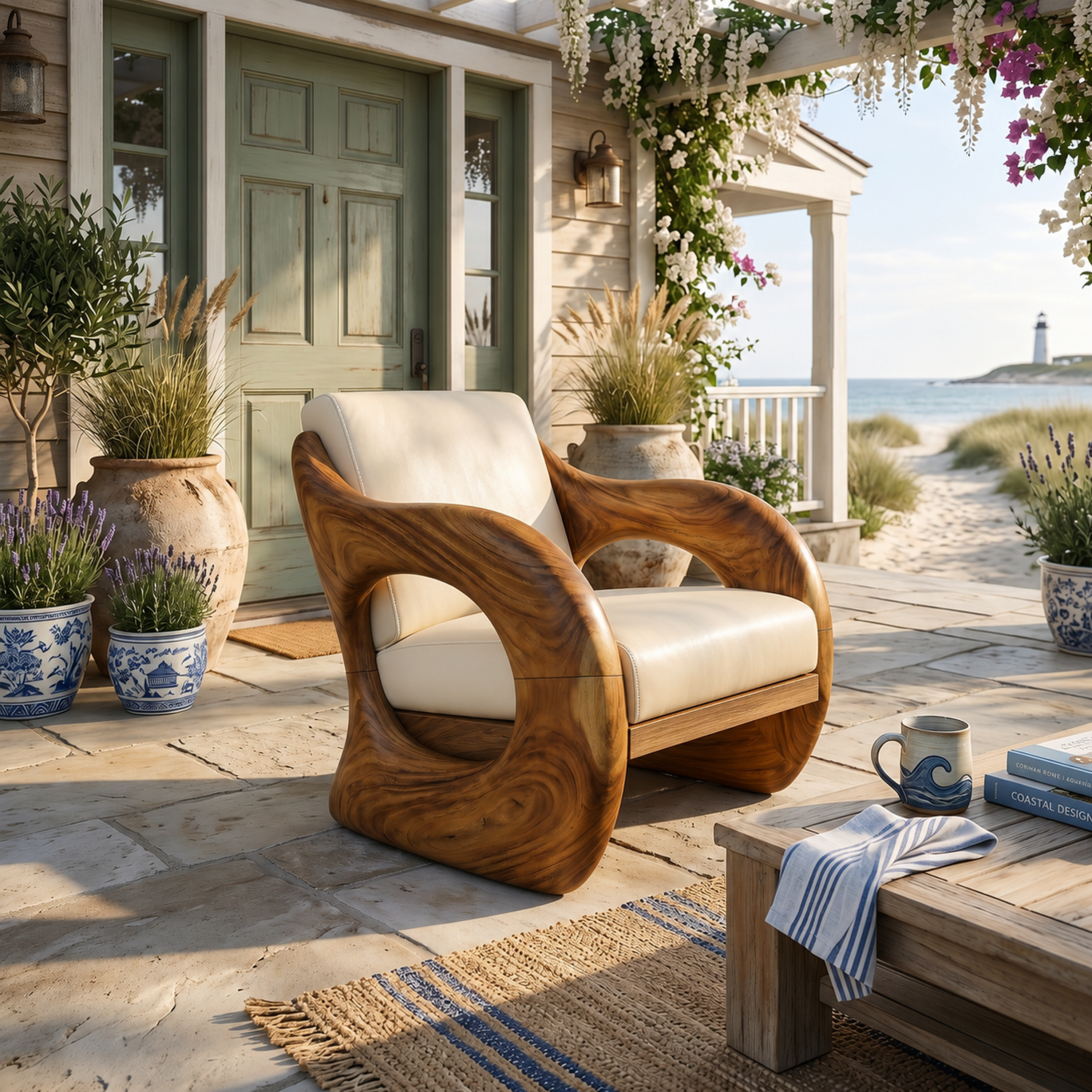 Futuristic Organic Lounge Chair for High-End Urban Residences SILDTTRCHR030