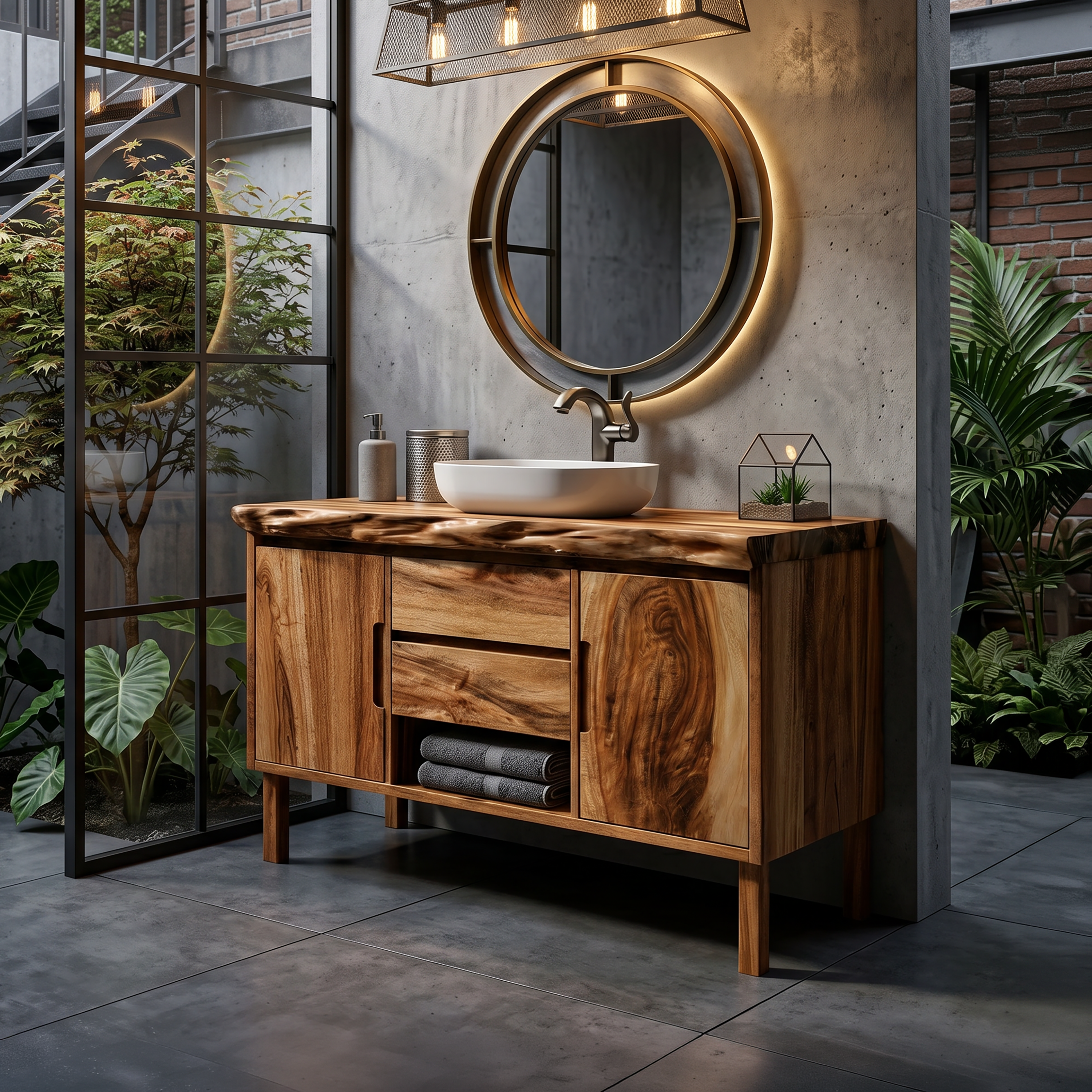 Modern Wood Bathroom Cabinet For Apartment Bath SILDTTRBRV168