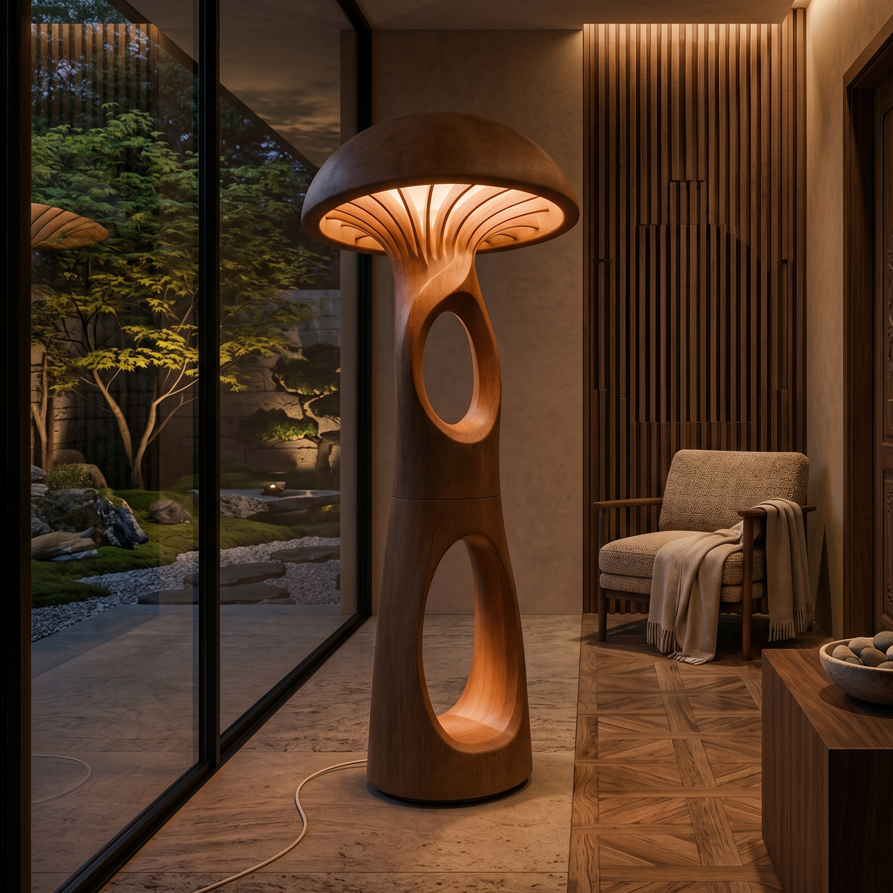 Mid Century Mushroom Floor Lamp For Cozy Corner SILDTTNLAM007