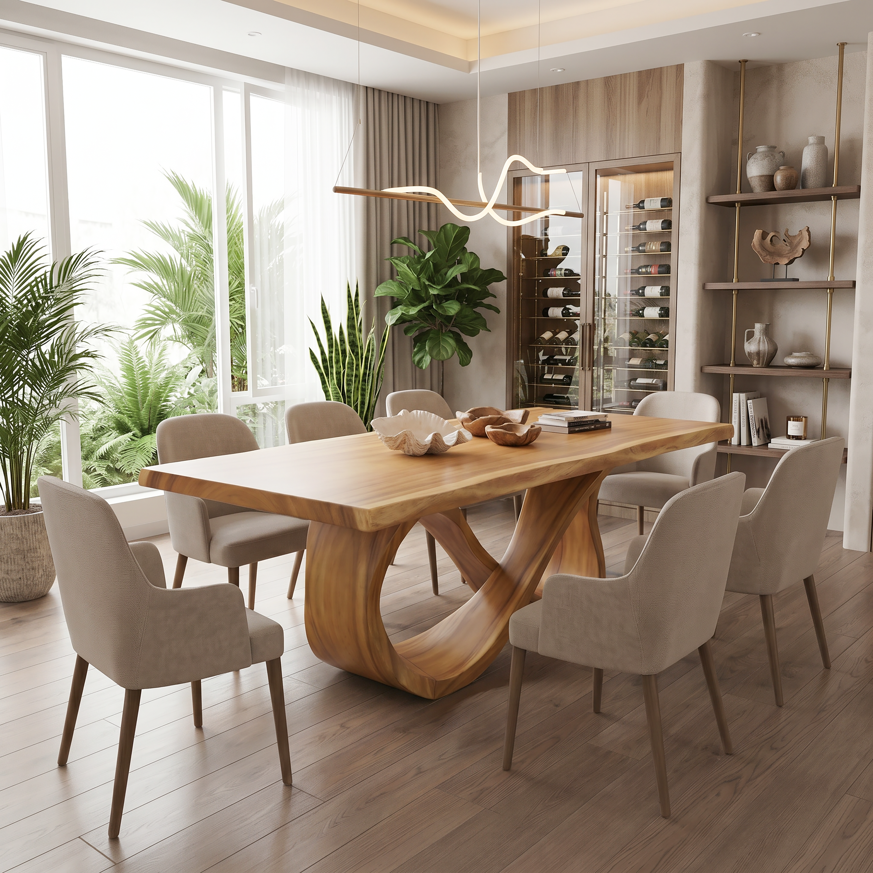 Luxury Dinner Table For Bright Dining Room SILDTTRDN063