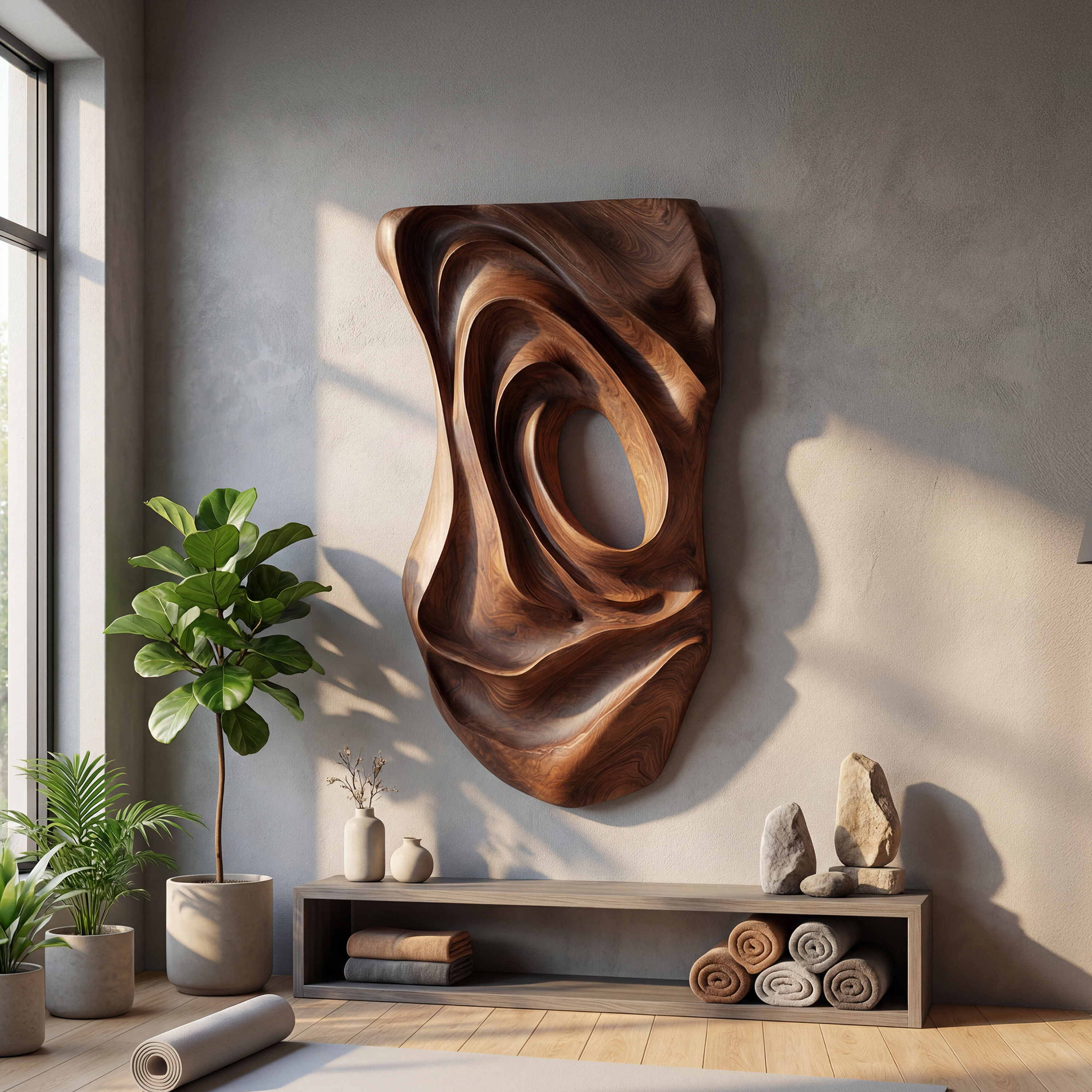 Contemporary Fluid Wall Art Panel For Entryway Interior SILDTTNWA093