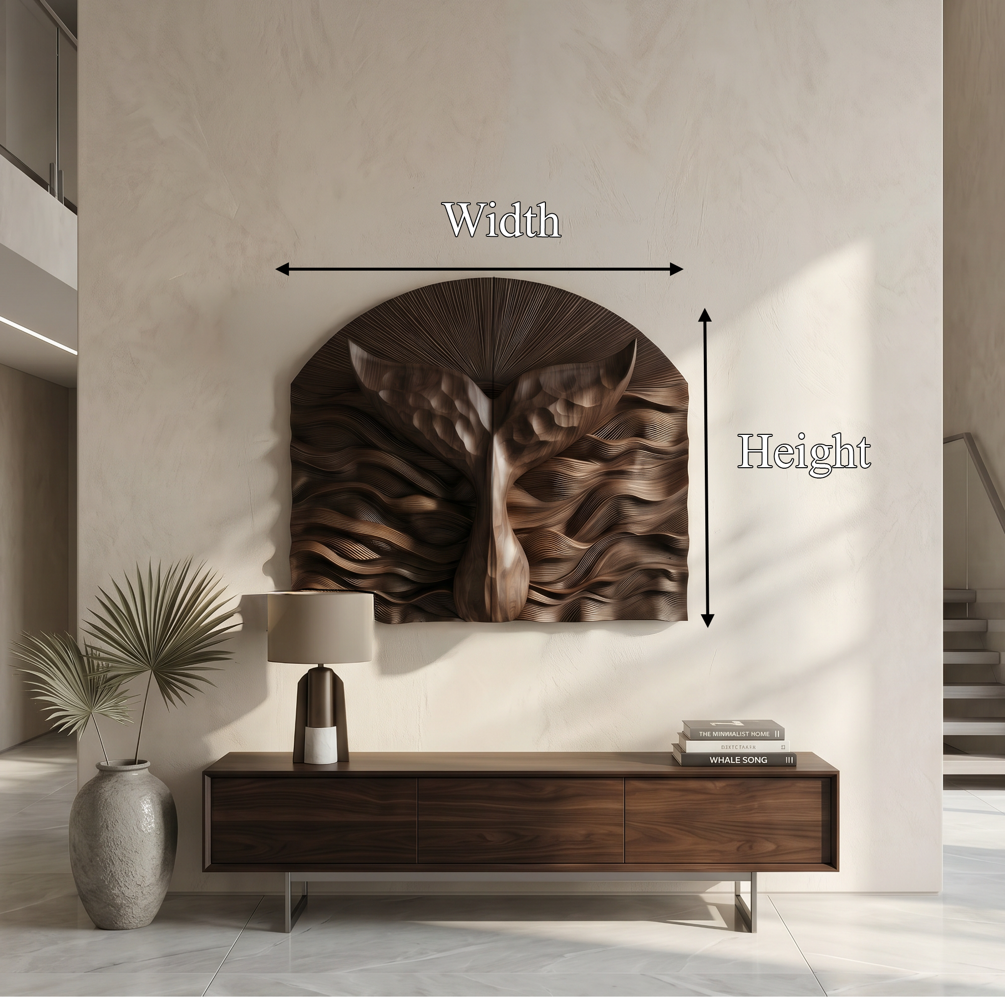 Abstract Wall Art With Sculptural Relief Panel Design For Living Room And Entryway SINLSAWD095