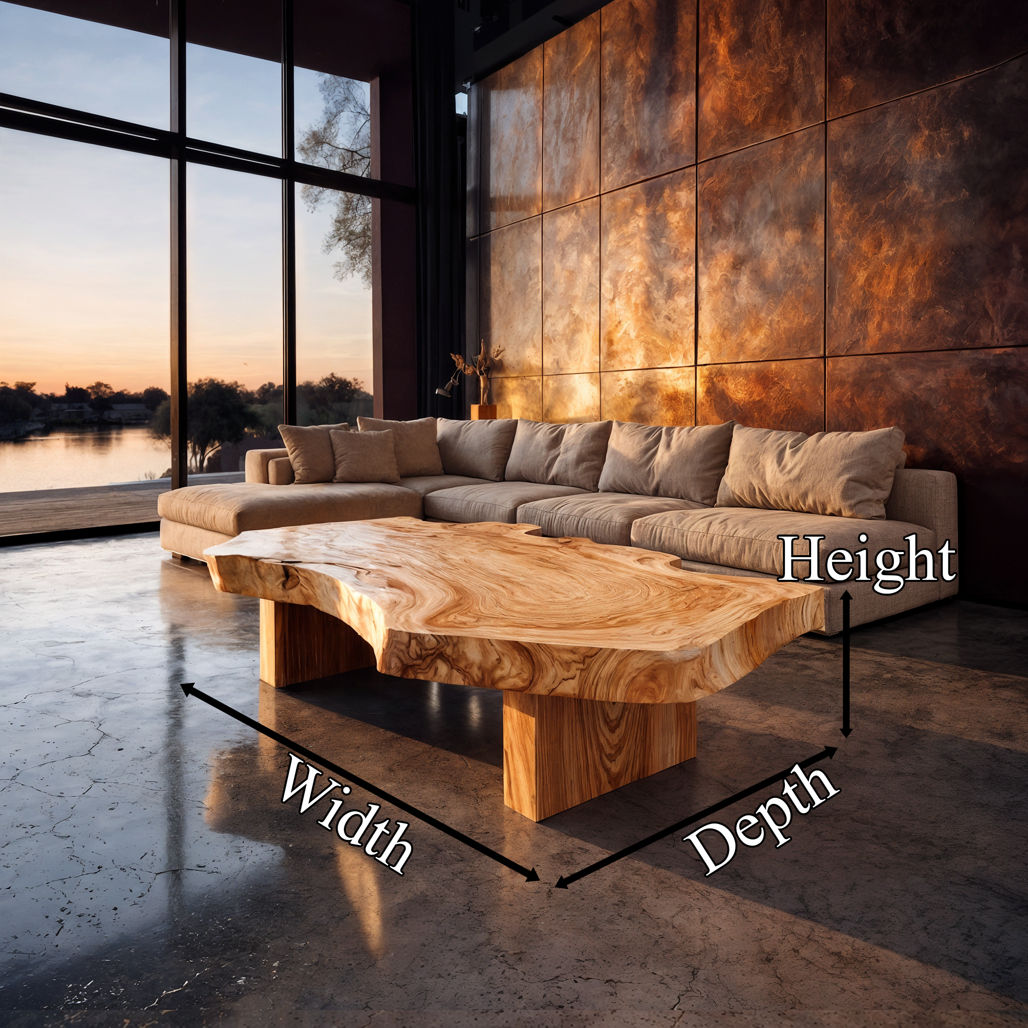 Rustic Art Coffee Table Living Room Or Studio Room SINLKICF138