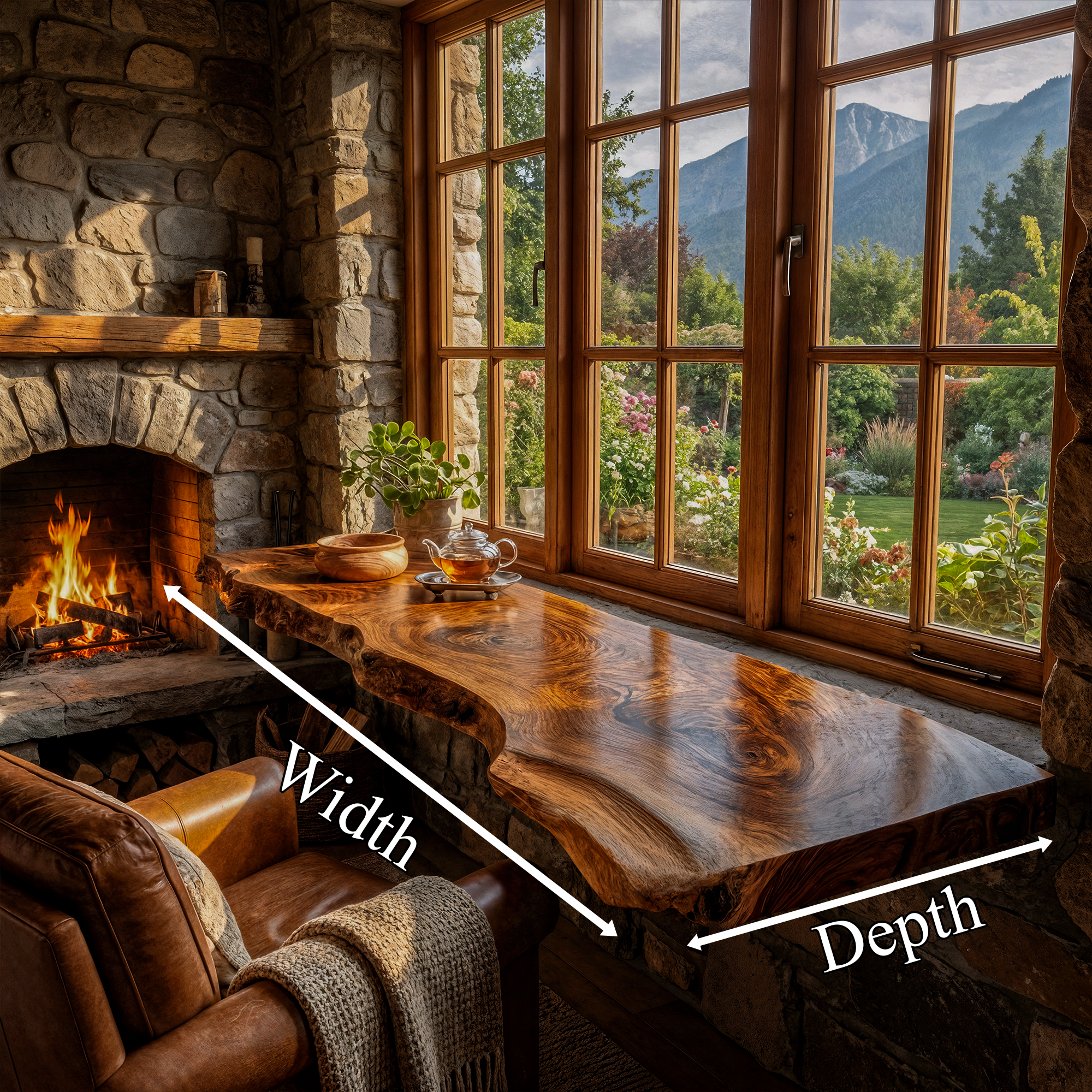 Contemporary Rustic Floating Shelf Solid Wood Live Edge Corner Design Kitchen And Living Room SINLKIFL524