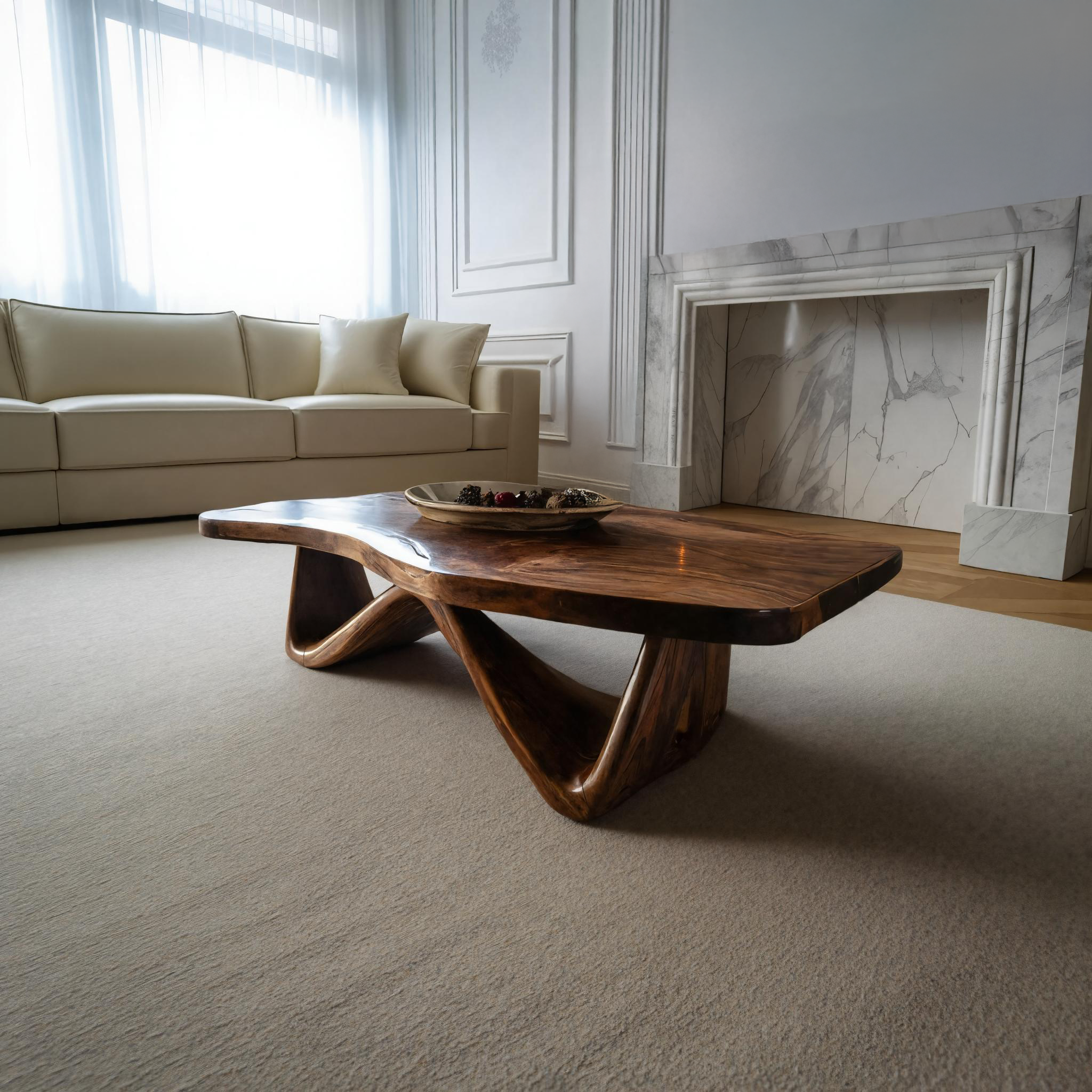 Handcrafted Wooden Solid Wood Coffee Table For Christmas Decor SILDTTRCCF020