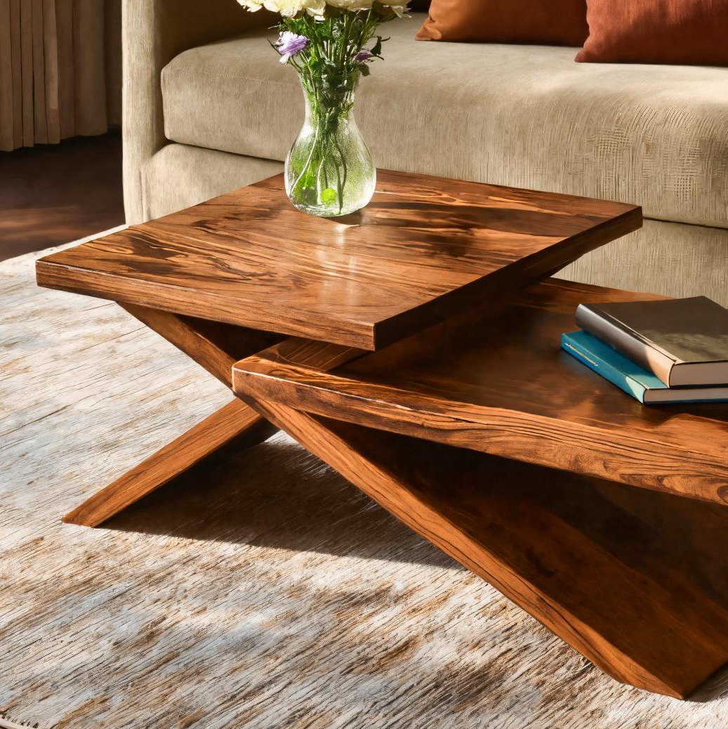 Rustic Coffee Table With Stylish Look For Living RTTHTTCF005