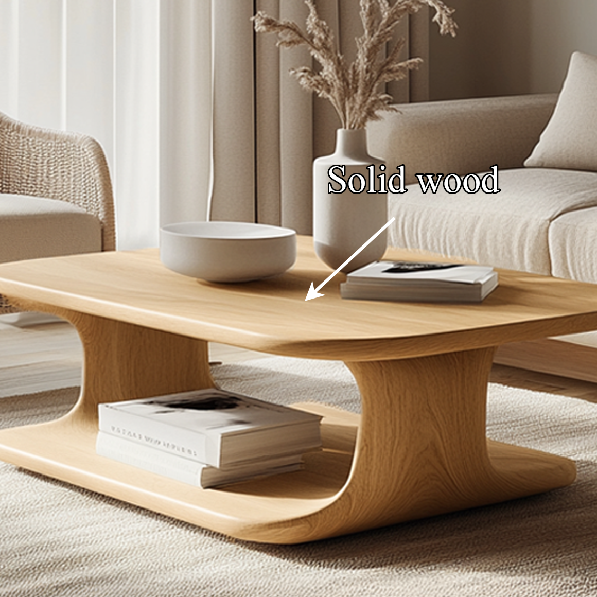 Scandinavian Modern Coffee Table Living Room Family Room SINLSACF233