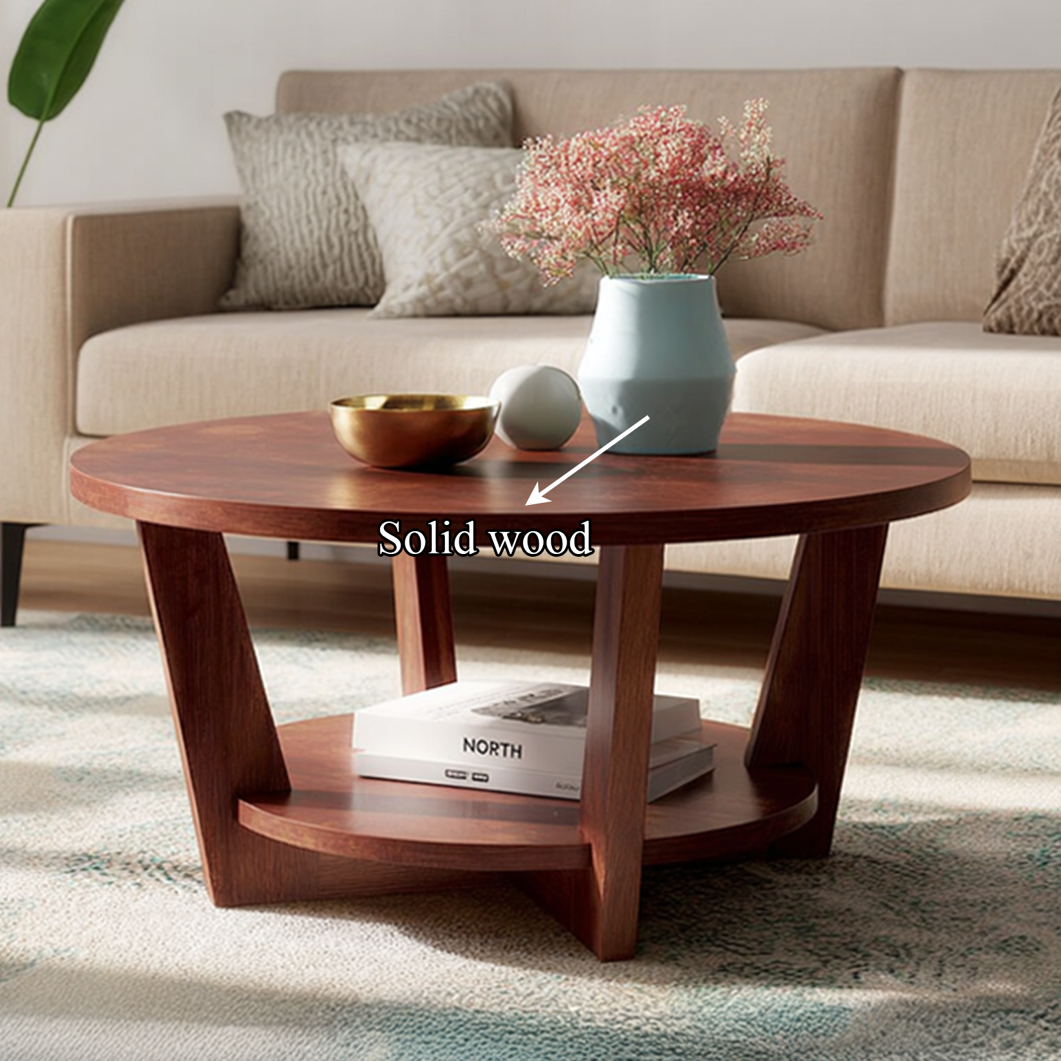 Midcentury Coffee Table Living Room SINLSACF035