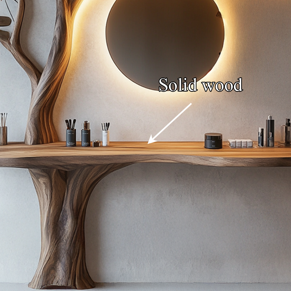 Rustic Organic Tree Design Vanity Bathroom Or Home Spa SINLSATBB018