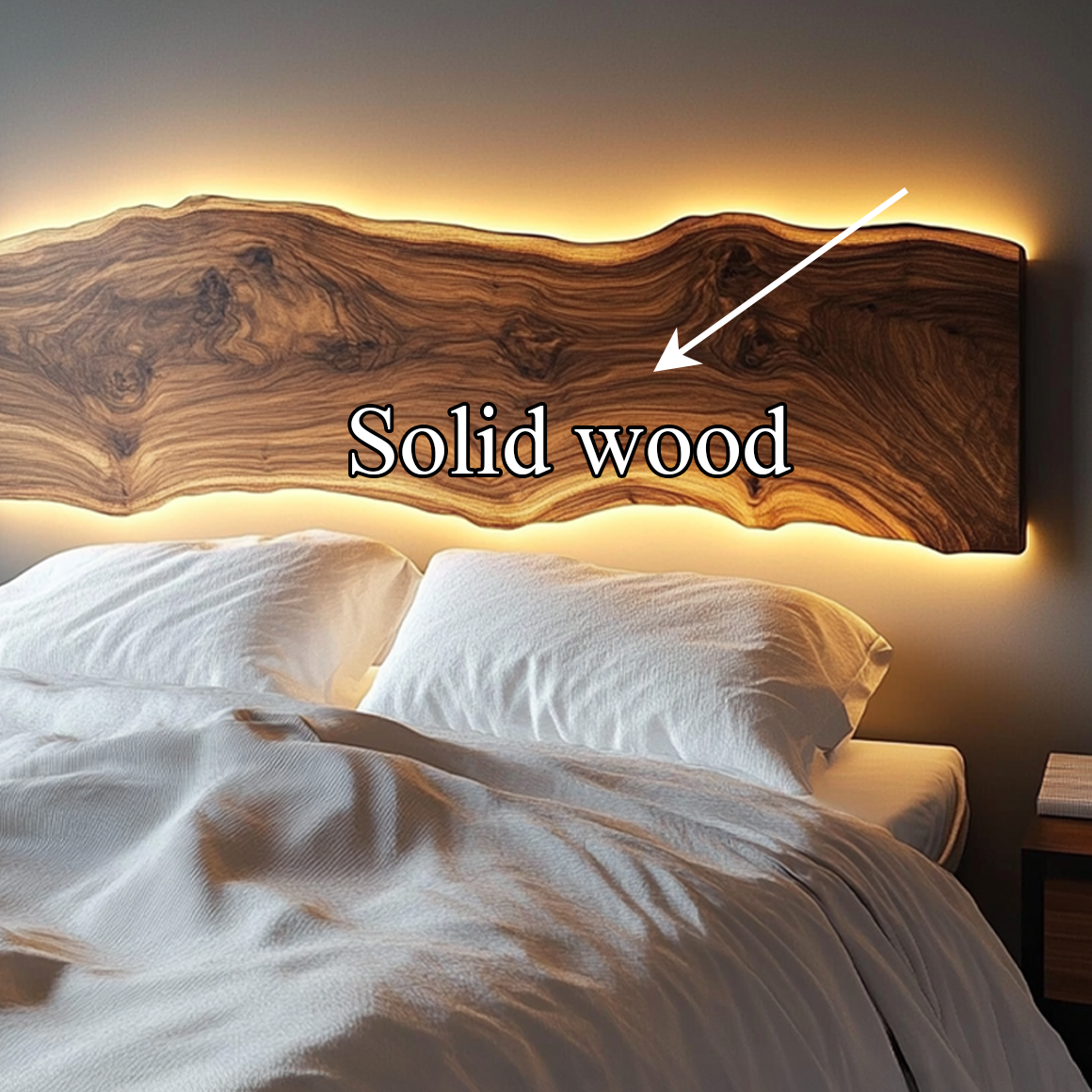 Rustic Modern Live Edge Headboard Bedroom Or Master Room SINLSADH006
