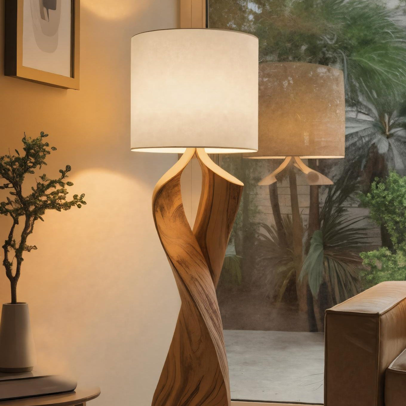 Modern Twisted Floor Lamp For Bedroom Or Living Room SITHHNLAM017