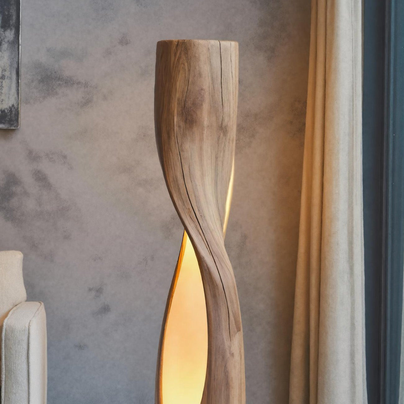 Artistic Twisted Floor Lamp For Bedroom Or Living Room SITHHNLAM021