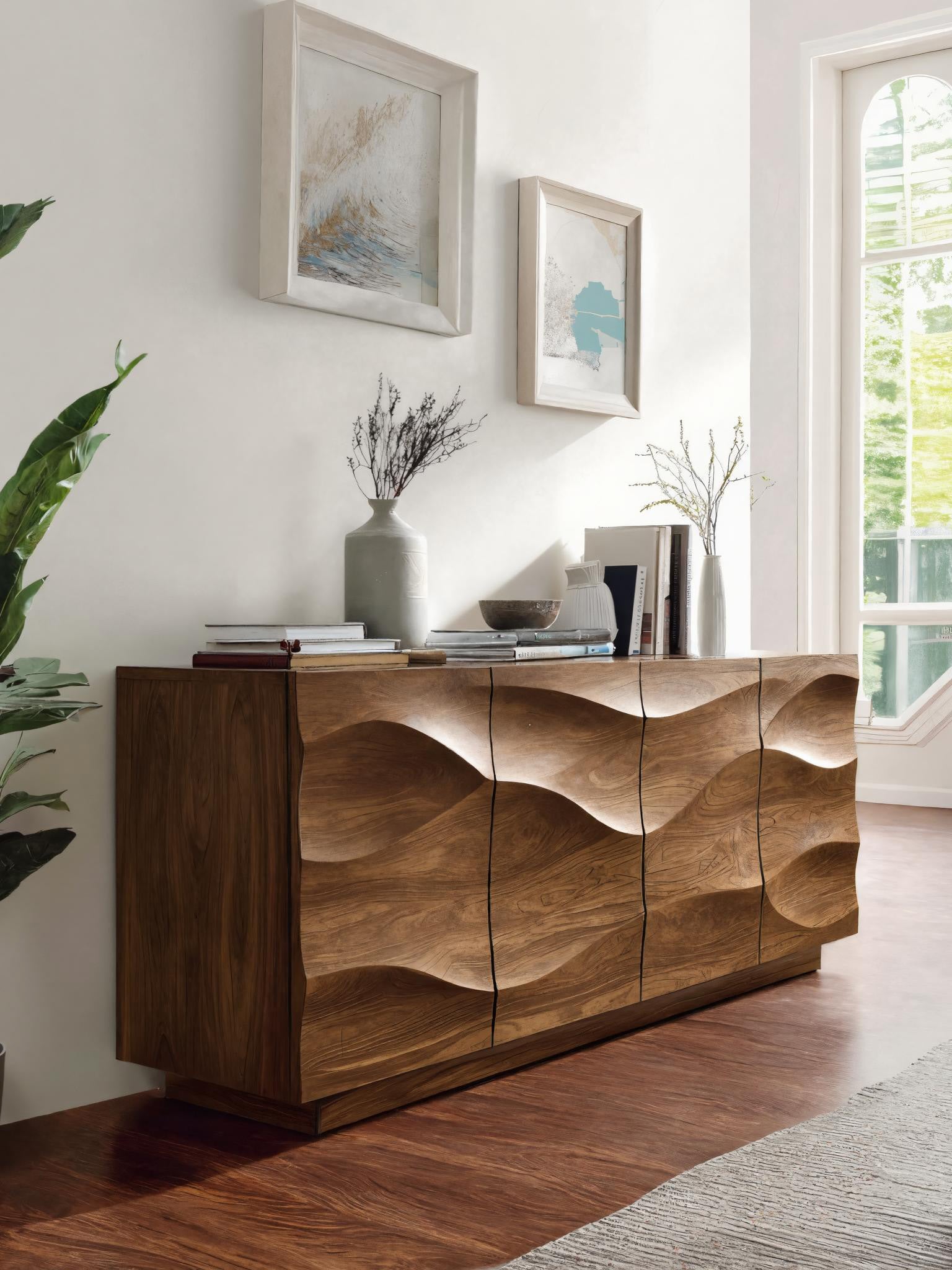 Modern Wave Sideboard For Dining Or Living Room SITHHNSIB012