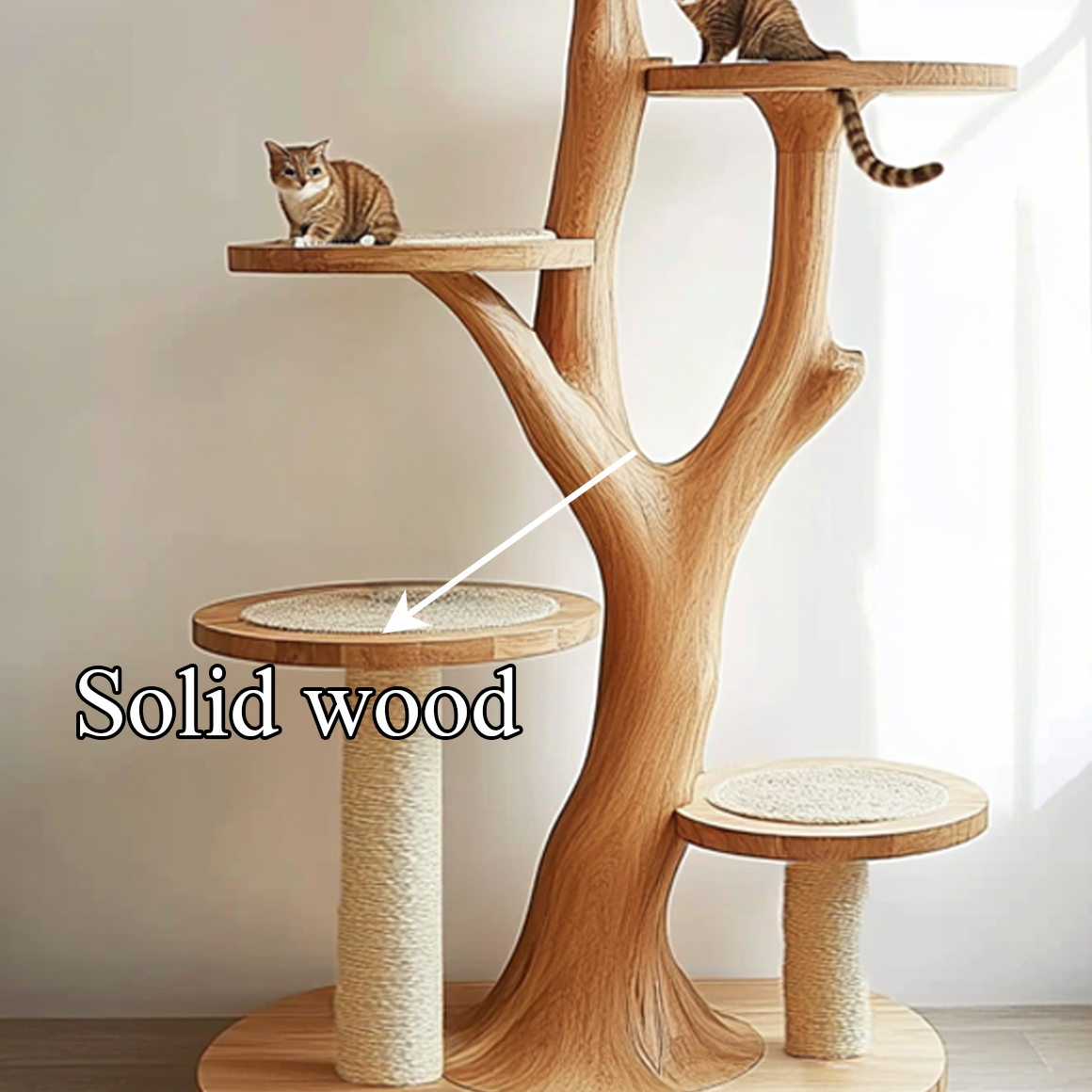 Rustic Tree Cat Tower Living Home Office SINLSATT042