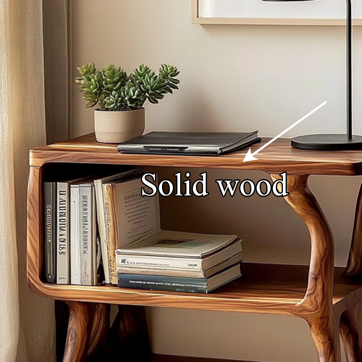 Free Standing Rustic Side Table Living Room SINLSABT082