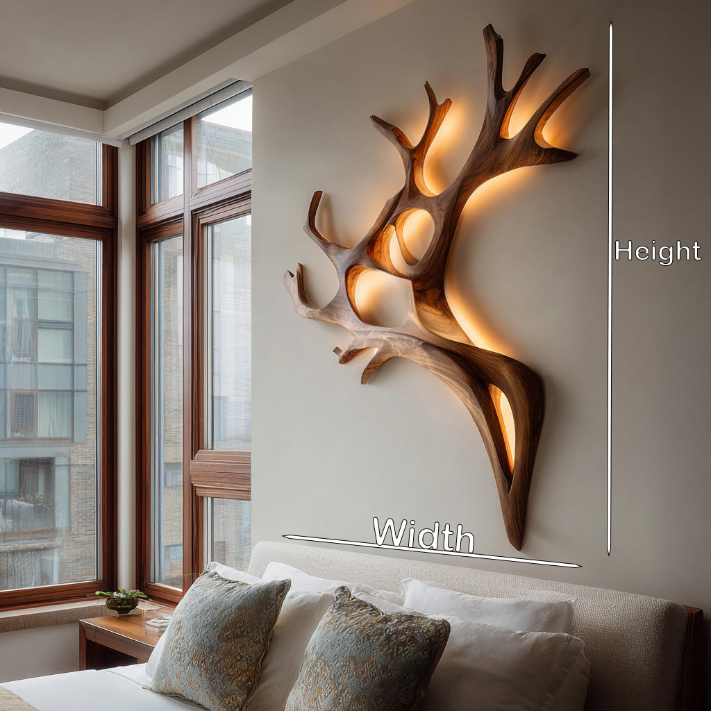 Artistic Wooden Wall Light For Home Decor RTTHHNLAM060
