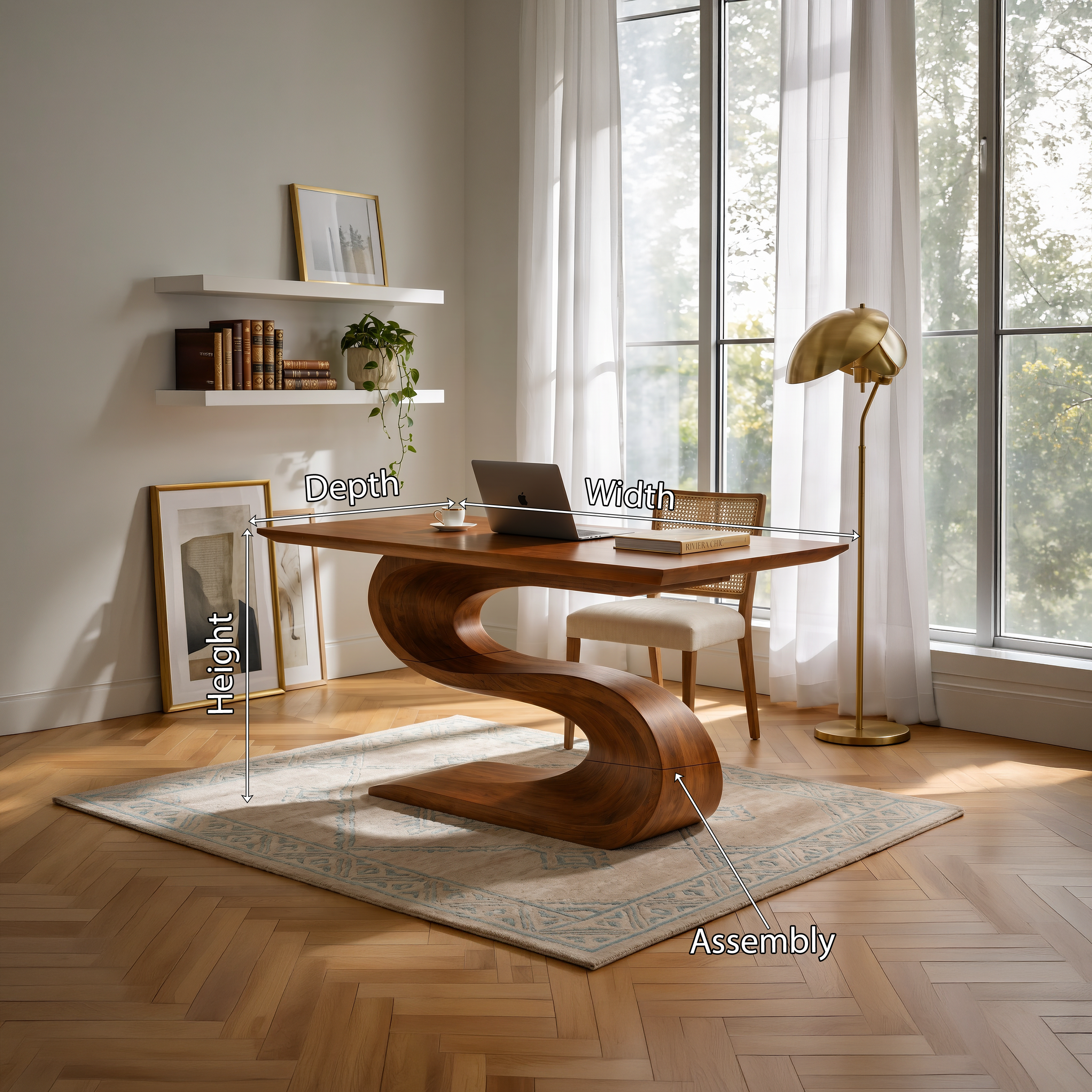 Contemporary Executive Desk For Open Workspace Interior Space SILDTTNDE038