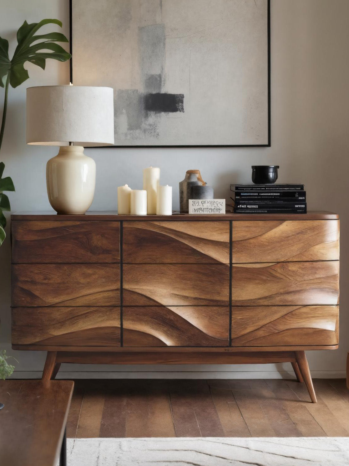 Modern Wavy Sideboard For Living Room Or Dining SITHHNSIB008