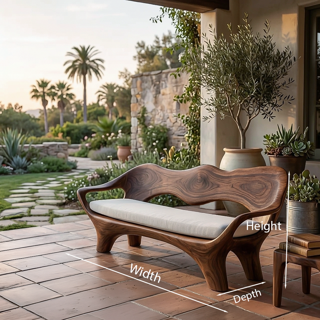 Luxury Sculptural Wooden Sofa For Living Room  RTTHTTSF038