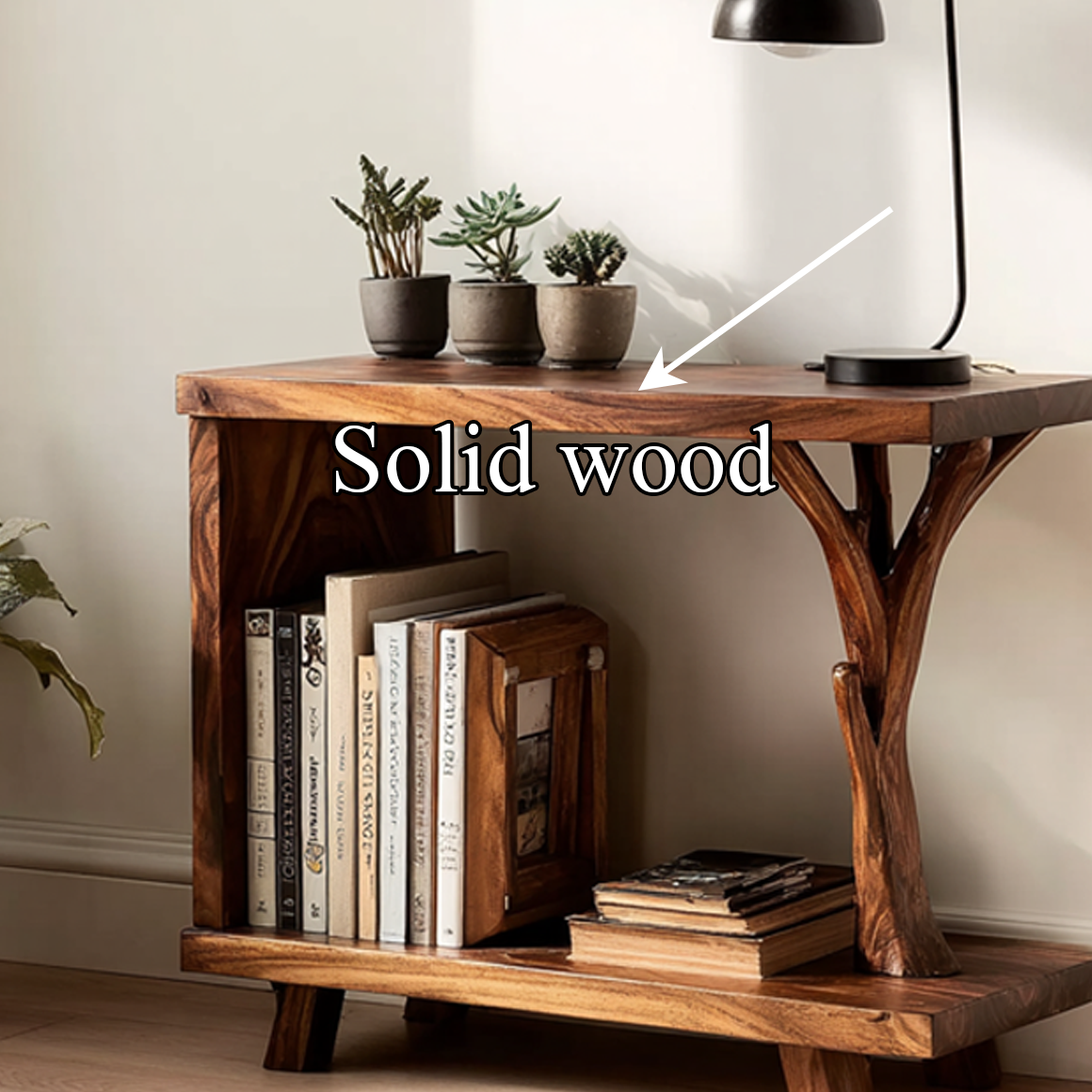 Free Standing Rustic Side Table Guest Room SINLSABT083