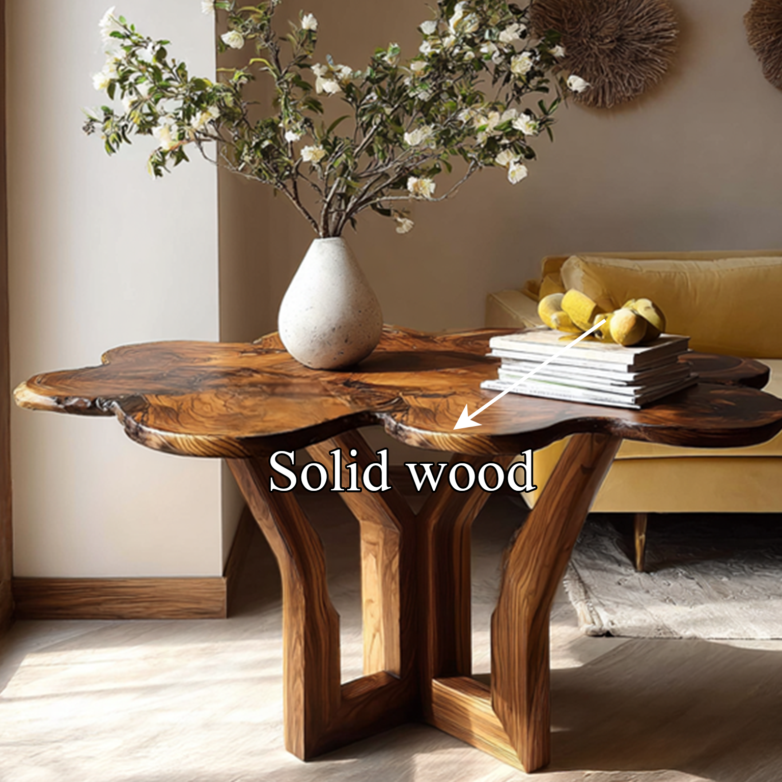 Rustic Modern Coffee Table Living Room SINLSACF038