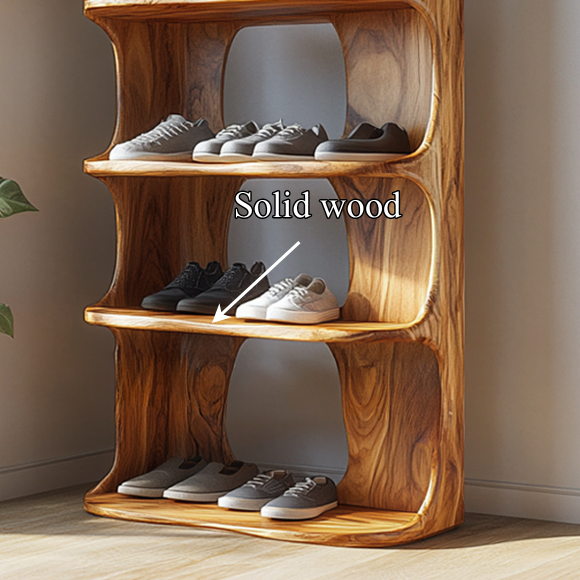 Rustic Modern Shoe Rack Entryway And Bedroom SINLSASB061