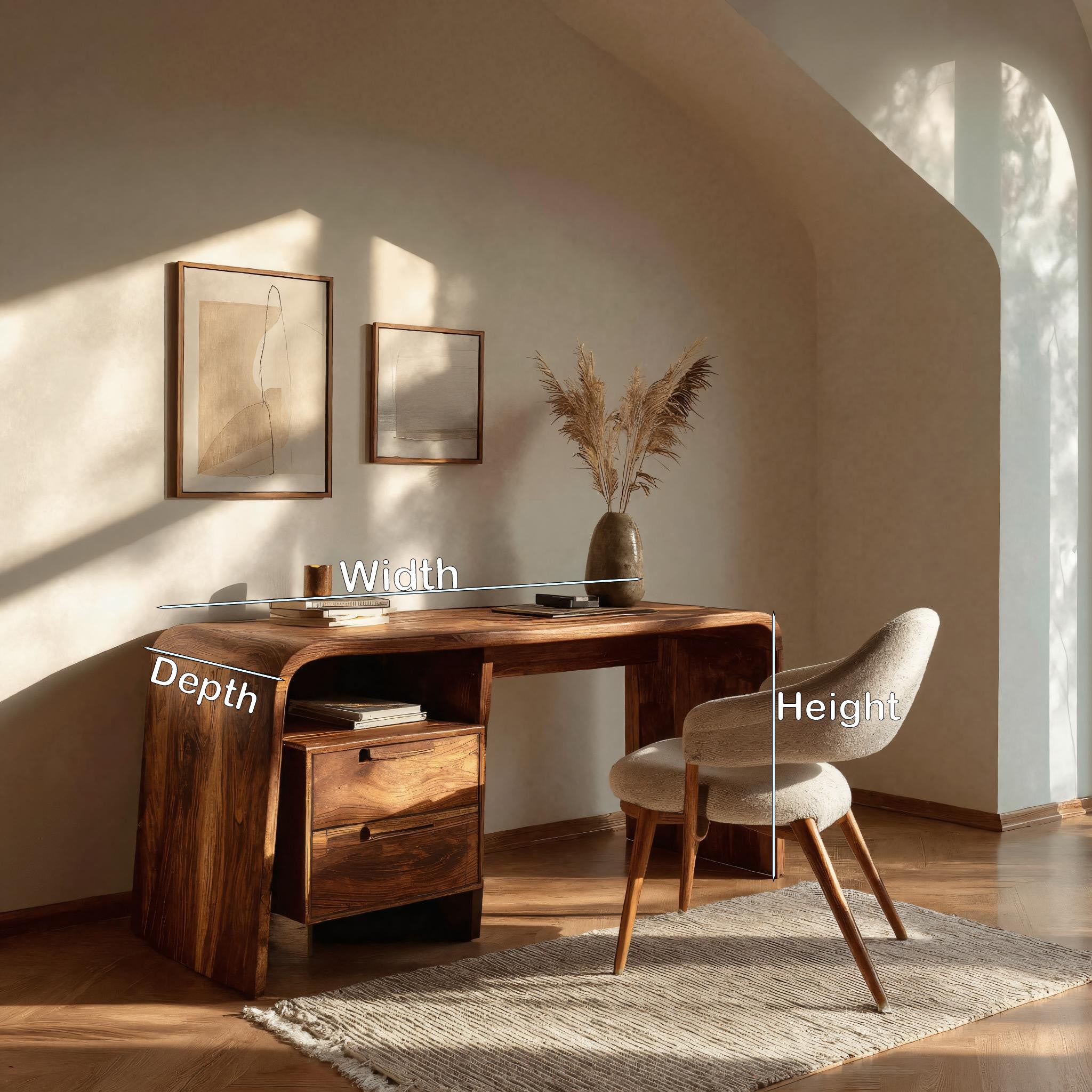Modern Writing Desk With Drawers For Workspace RTTHHNDE102