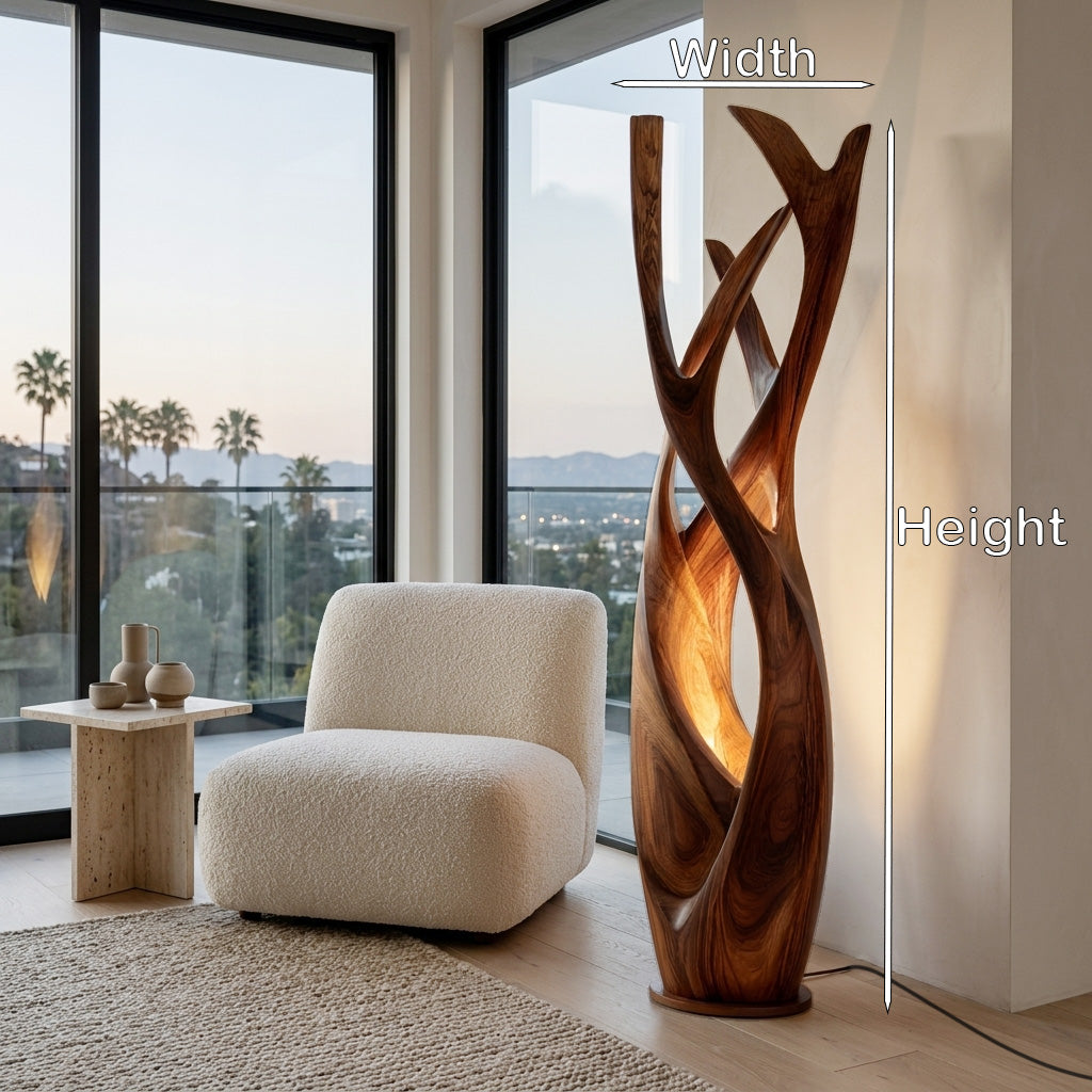 Wooden Floor Lamp For Contemporary Apartment RTTHHNLAM084