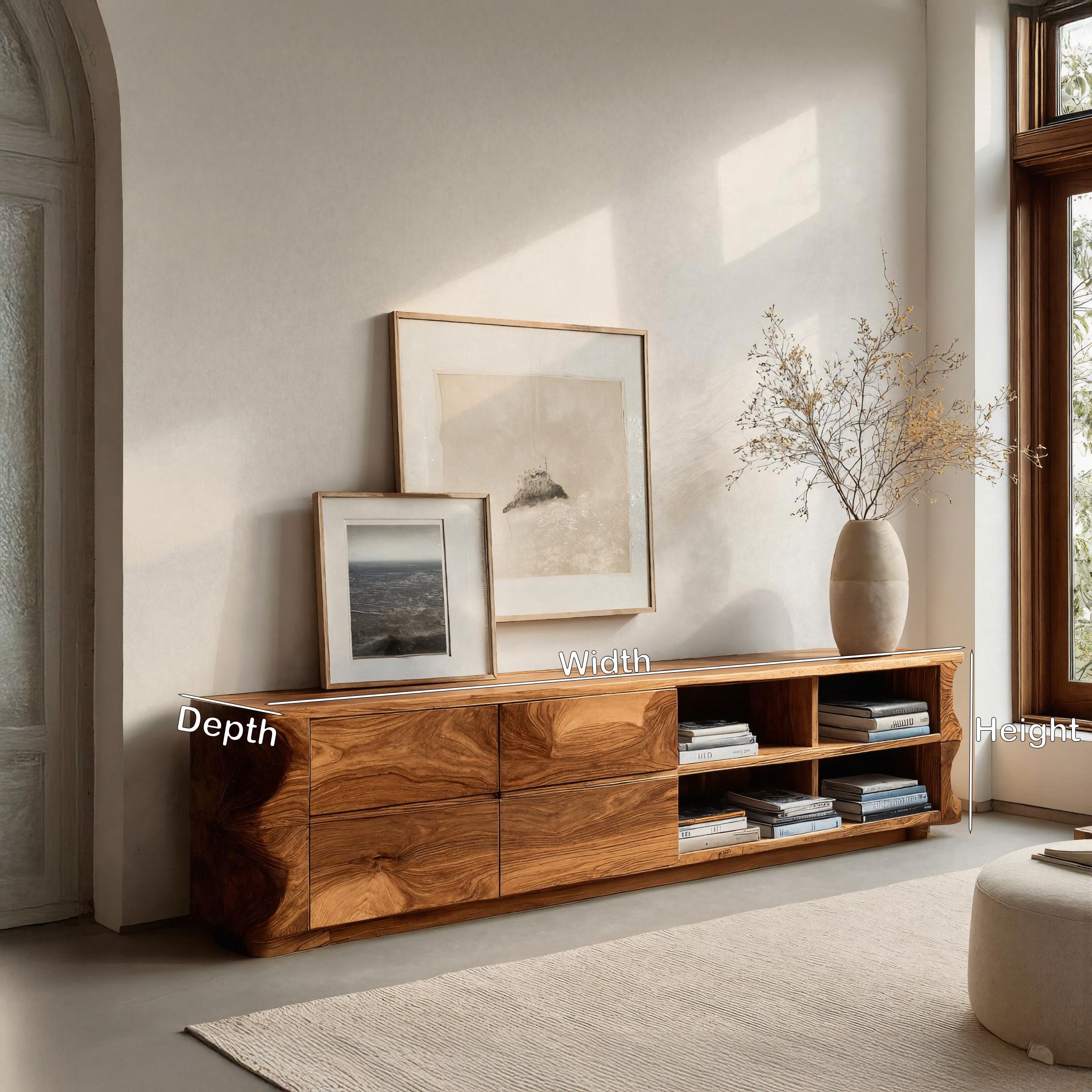 Quiet Luxury Modern Sideboard Cabinet For Living Room RTTHHNSD022