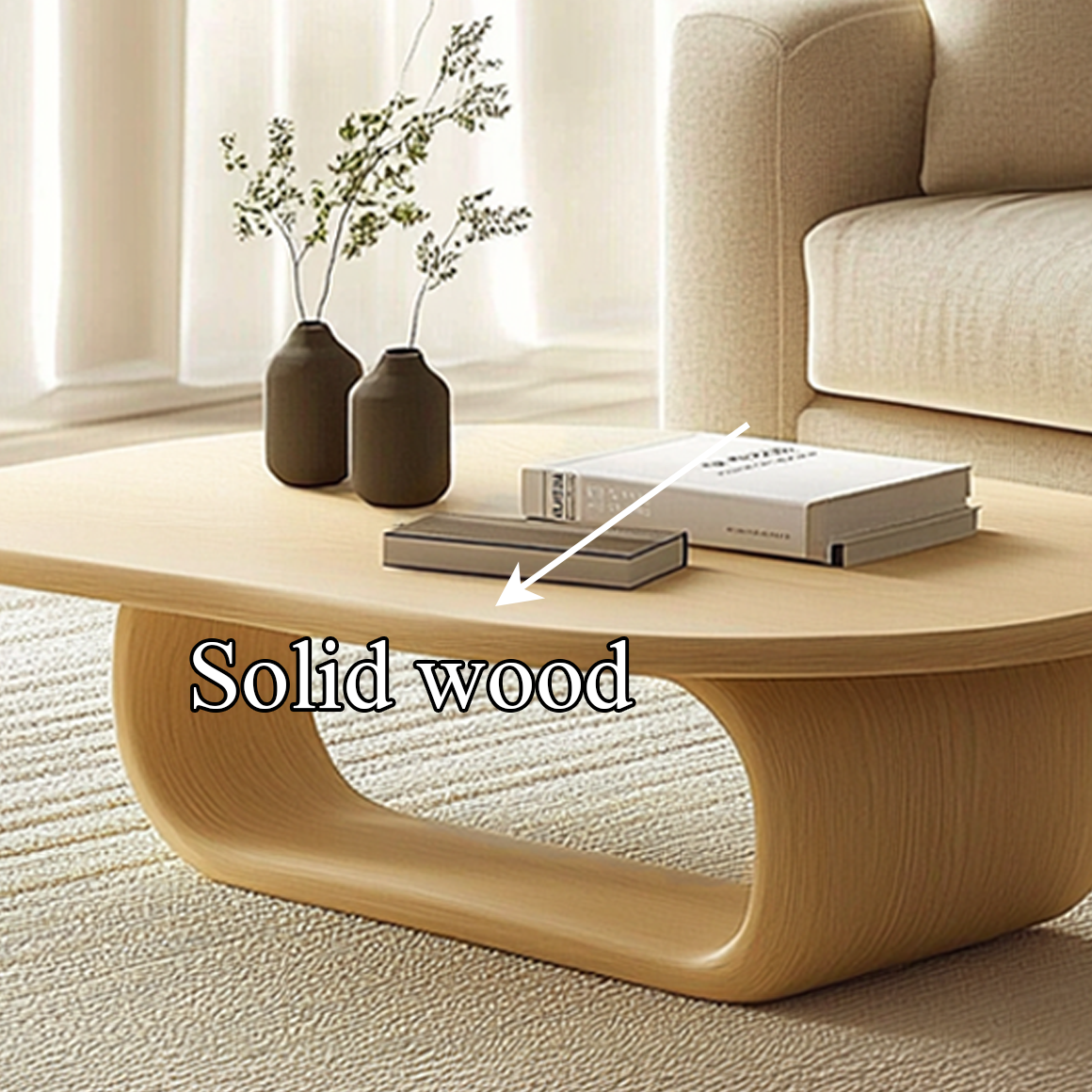 Mid Century Modern Coffee Table Small Apartment SINLSACF151