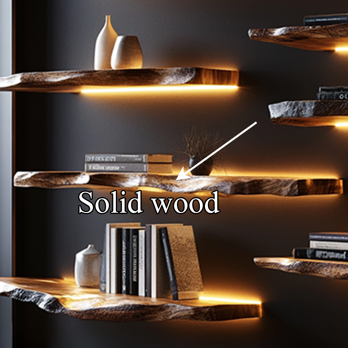 Rustic Floating Shelf Modern Living Or Dining Room SINLSAFL193