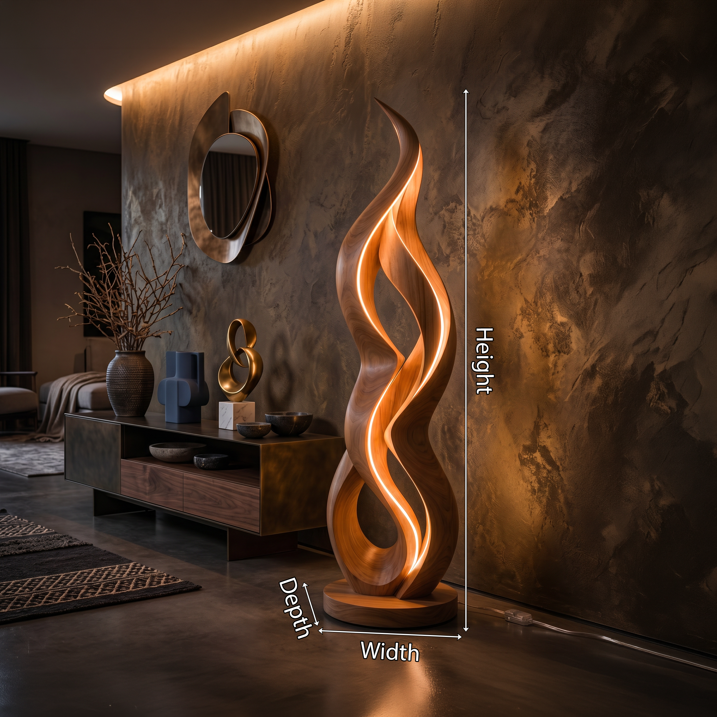 Minimalist Halo Floor Lamp For Modern Interior SILDTTNLAM010
