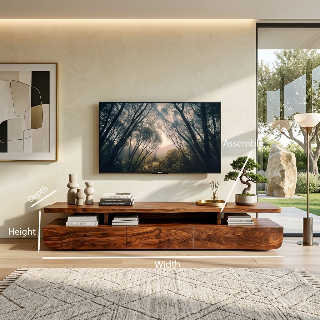Contemporary TV Cabinet Functional Storage Drawers For Home RTTHTTTVC064