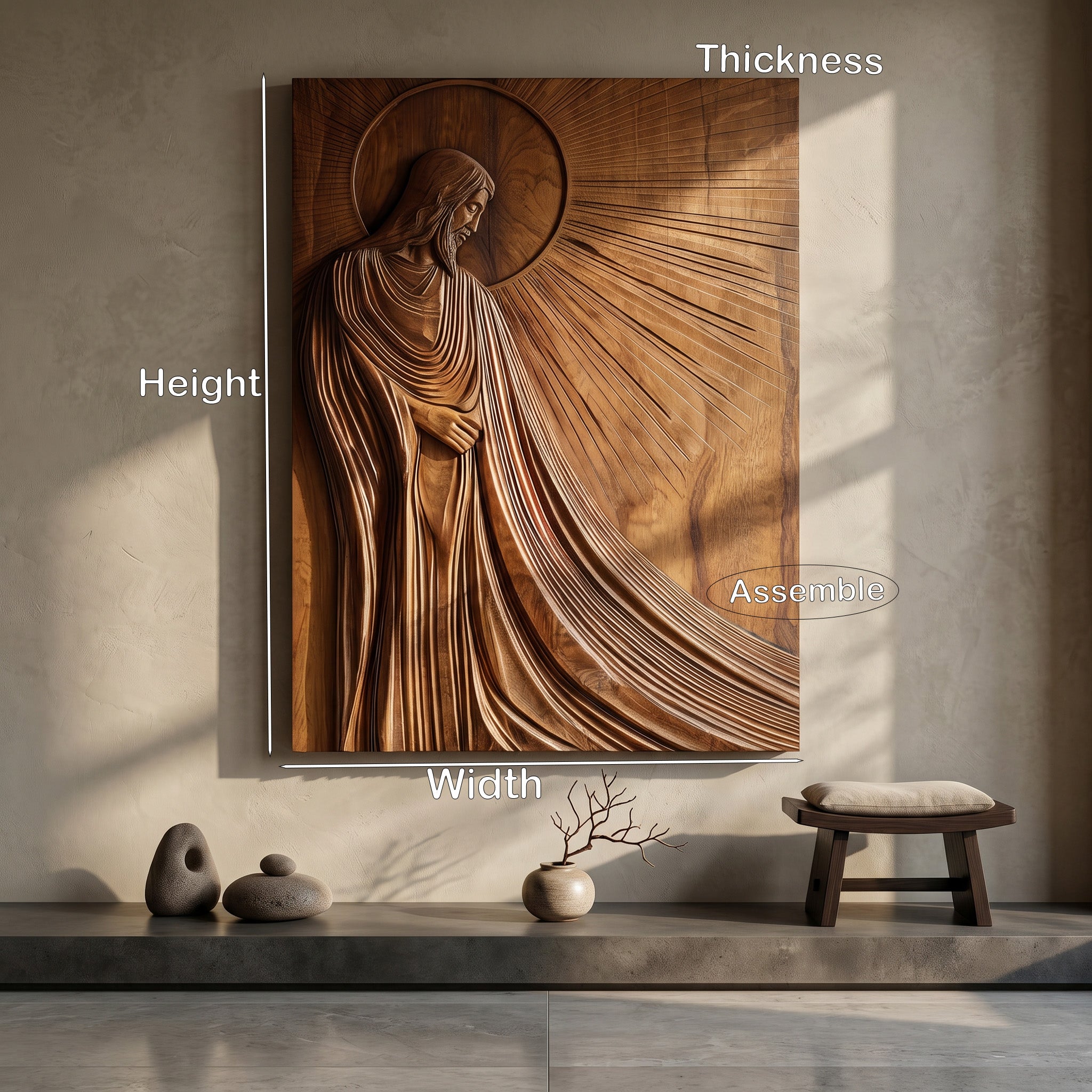 Contemporary Religious Wall Art For Living Room RTTHHNWA198