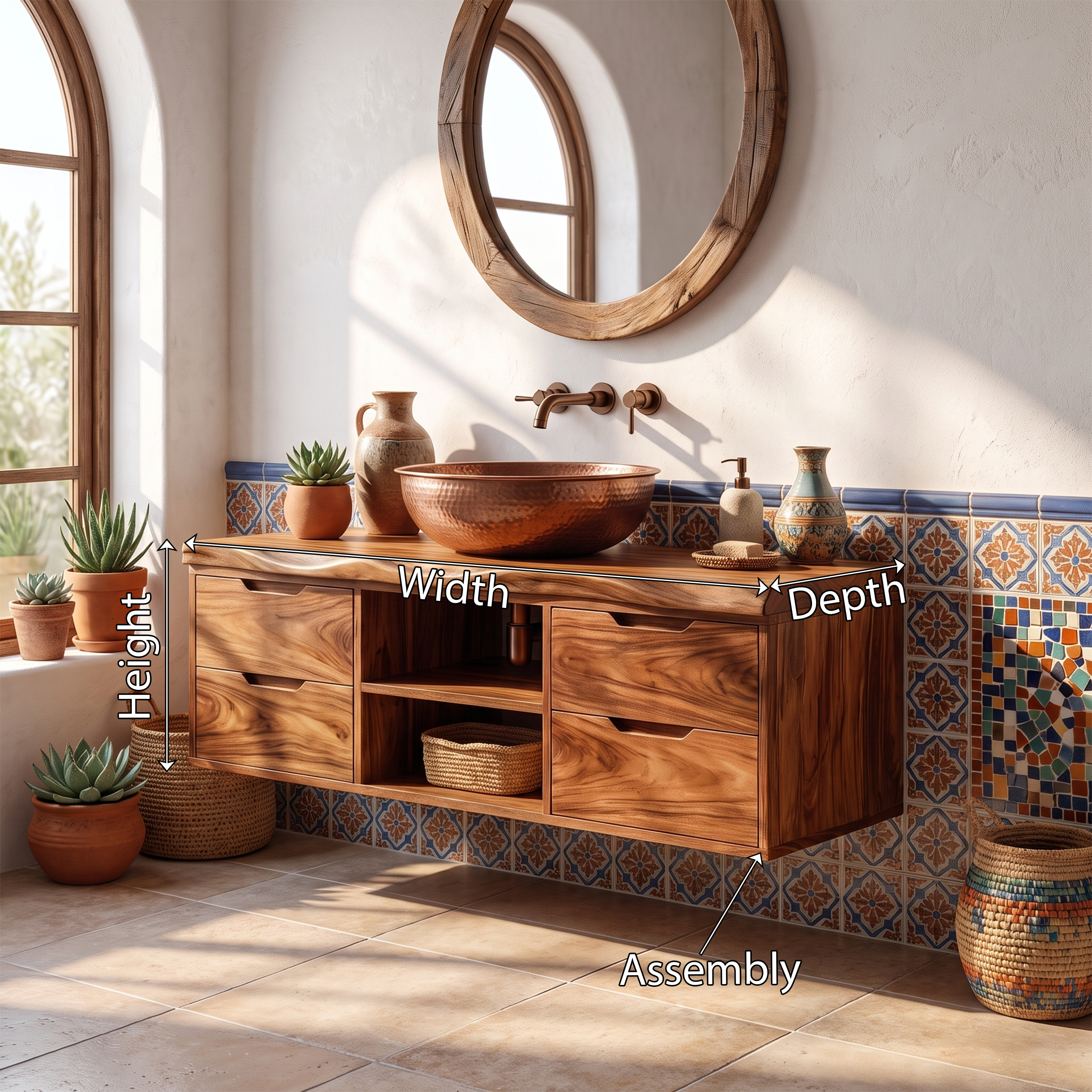 Transitional Bathroom Vanity Classic Luxury Suite SILDTTRBRV198