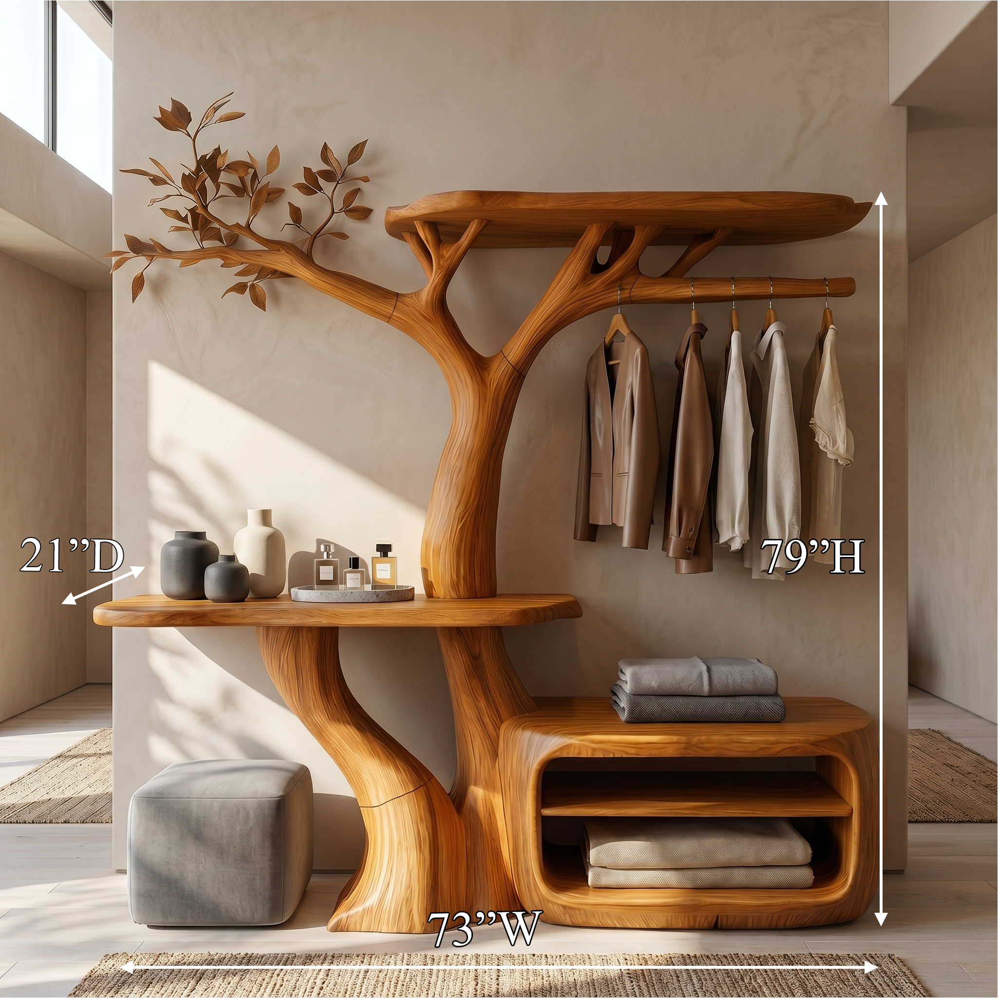 Contemporary Bedroom Clothes Rack Tree Coat Rack Bedroom And Dressing Room SINLSATCR110