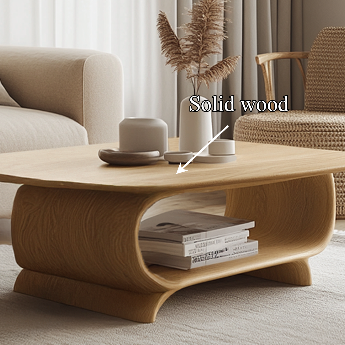 Scandinavian Minimal Coffee Table Living Room Family Room SINLSACF235