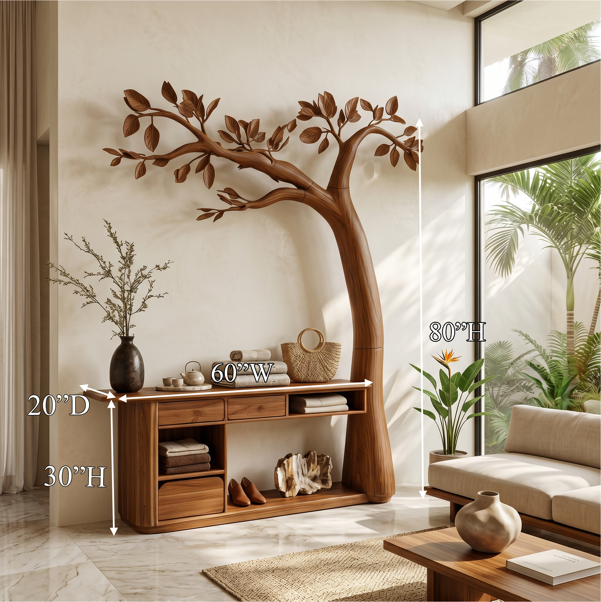 Organic Corner Makeup Vanity Bedroom And Dressing Room SINLSABDT079
