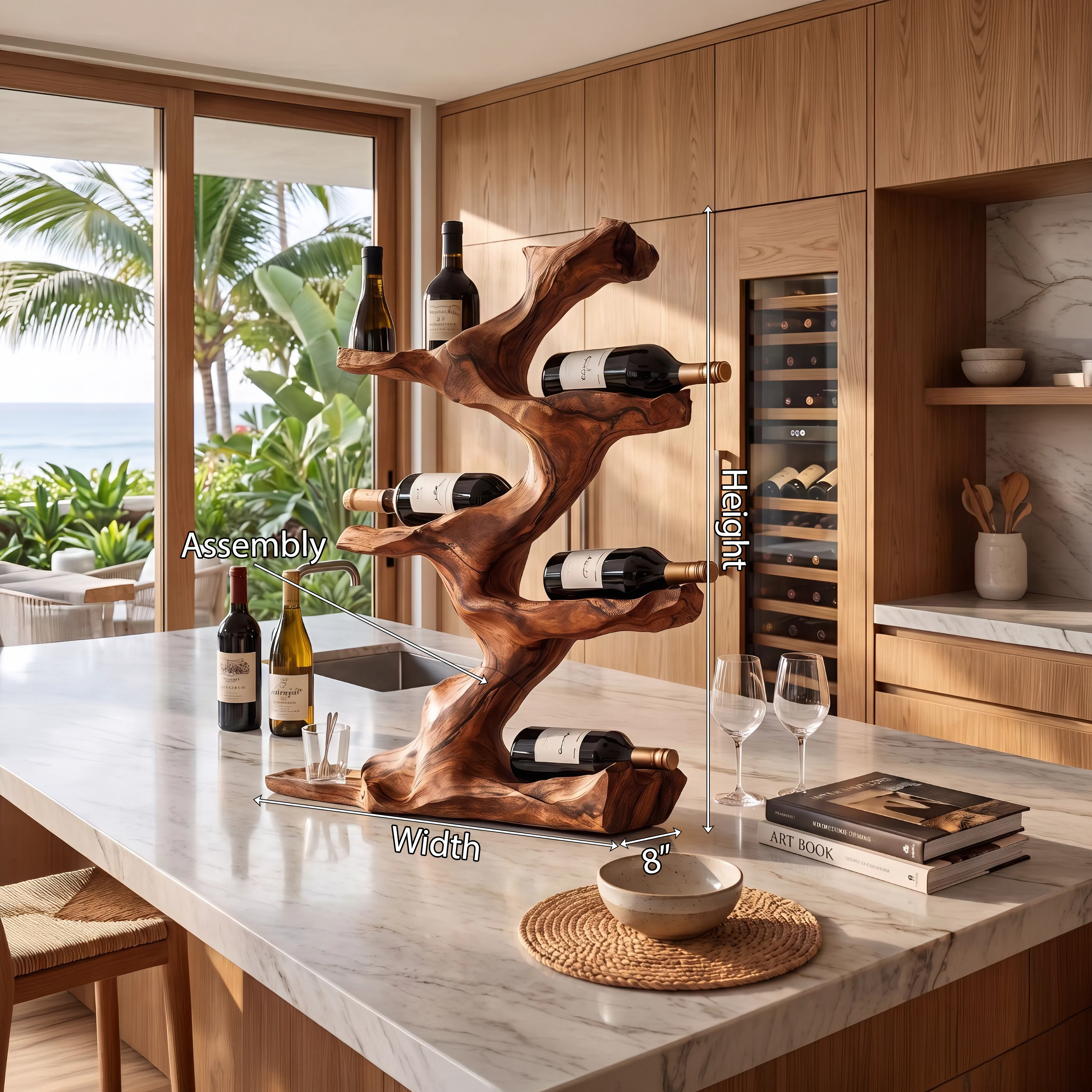 Rustic Wine Holder For Furniture Display Shelf Ideas SILDTTNWH010